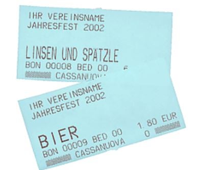 Mietkasse CassaNuova / Kasse / Vereinskasse / Festkasse / Bondrucker / Wertmarken / Essensmarken / Getränkemarken / Eintrittskarten – 2