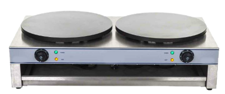 Electric Crepe Maker doppel / Crepes / Crepeplatten / Crepesmaker / Crepe-Eisen