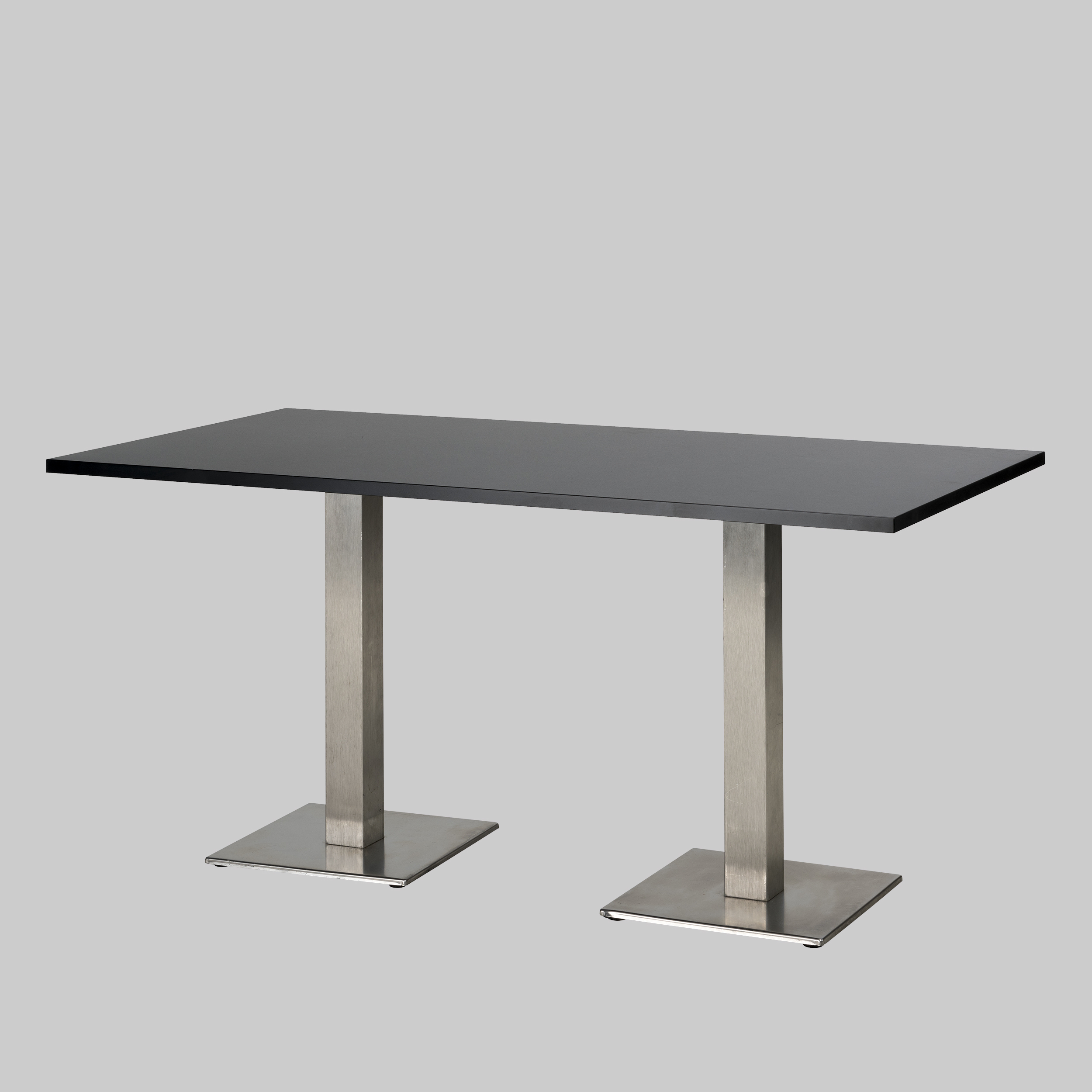 Sitztisch 2-MEET-YOU 160×80 Schwarz / Edelstahl mieten bei ADEXPO