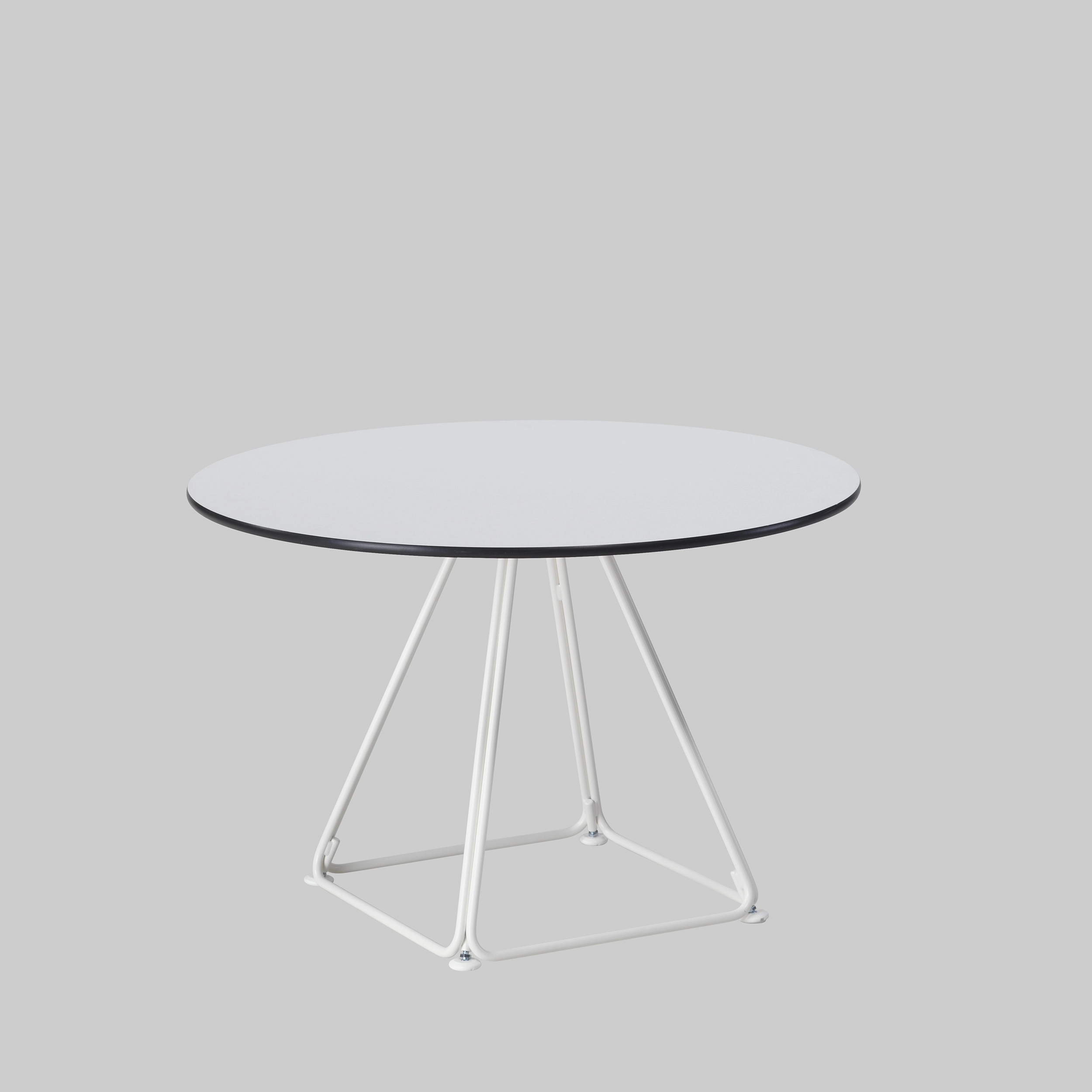Beistelltisch LUNAR Ø80 Weiss / Weiss mieten bei ADEXPO