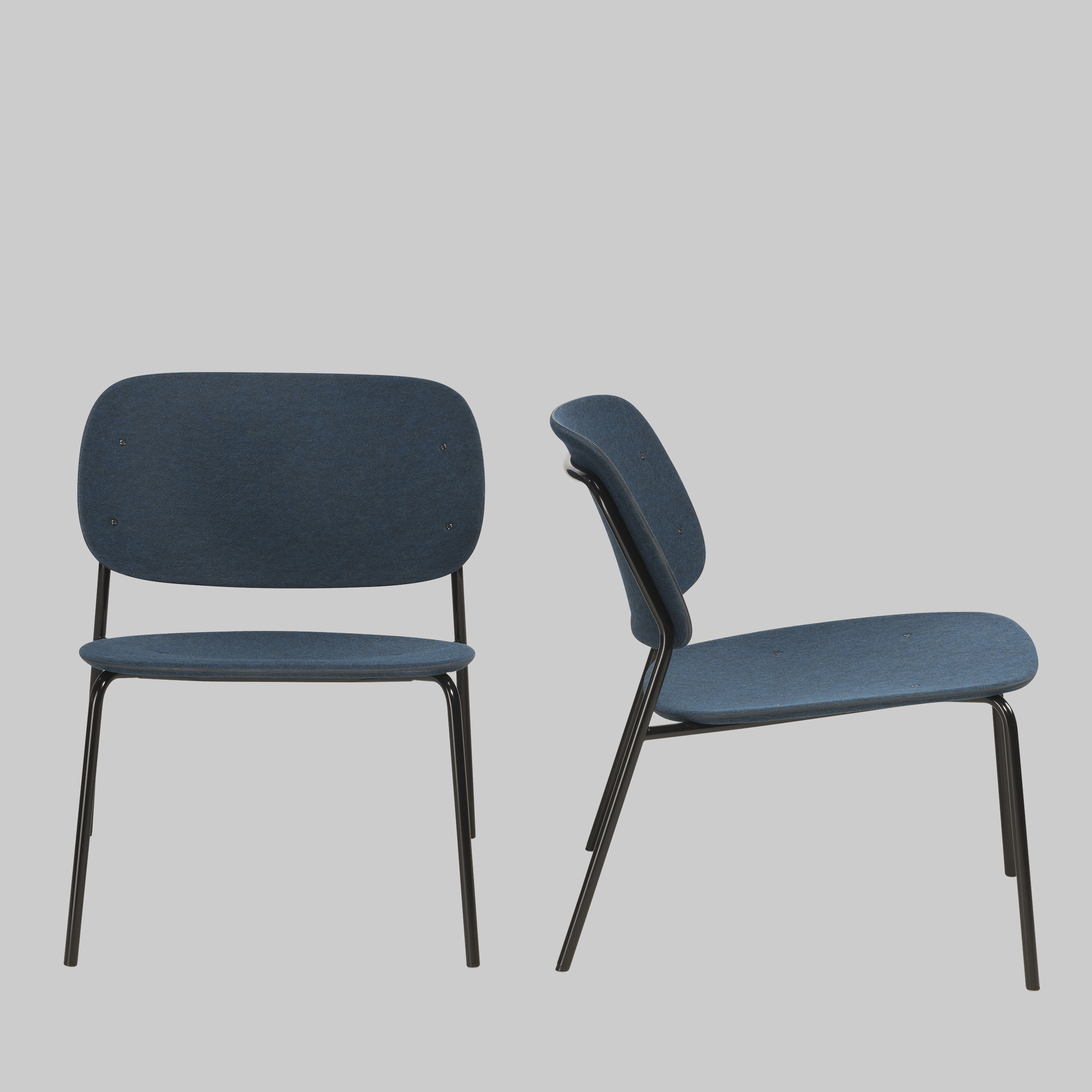 Sessel HALE STACK Dunkelblau / Schwarz mieten bei ADEXPO