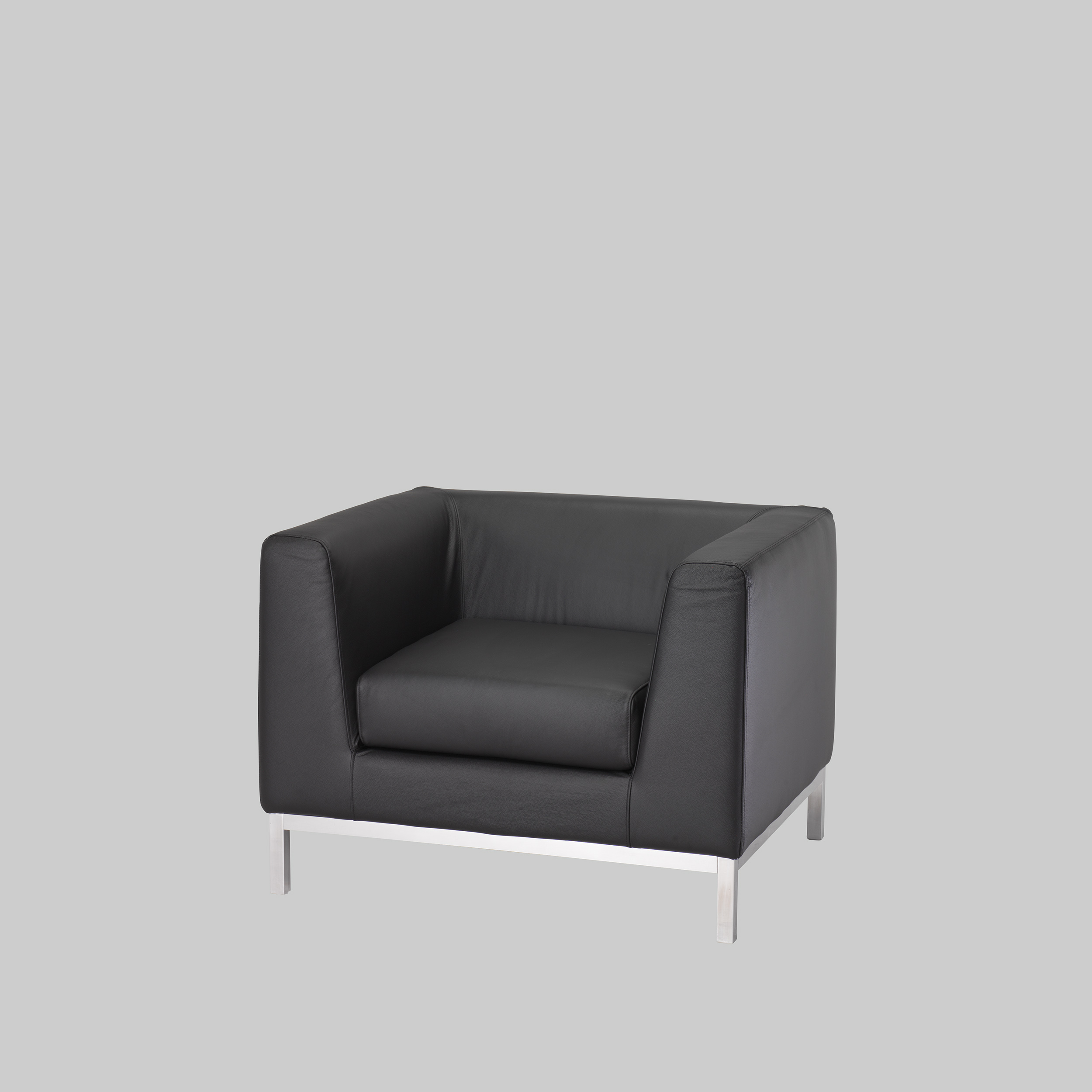 Sessel CUBE 1 Schwarz / Chrom mieten bei ADEXPO