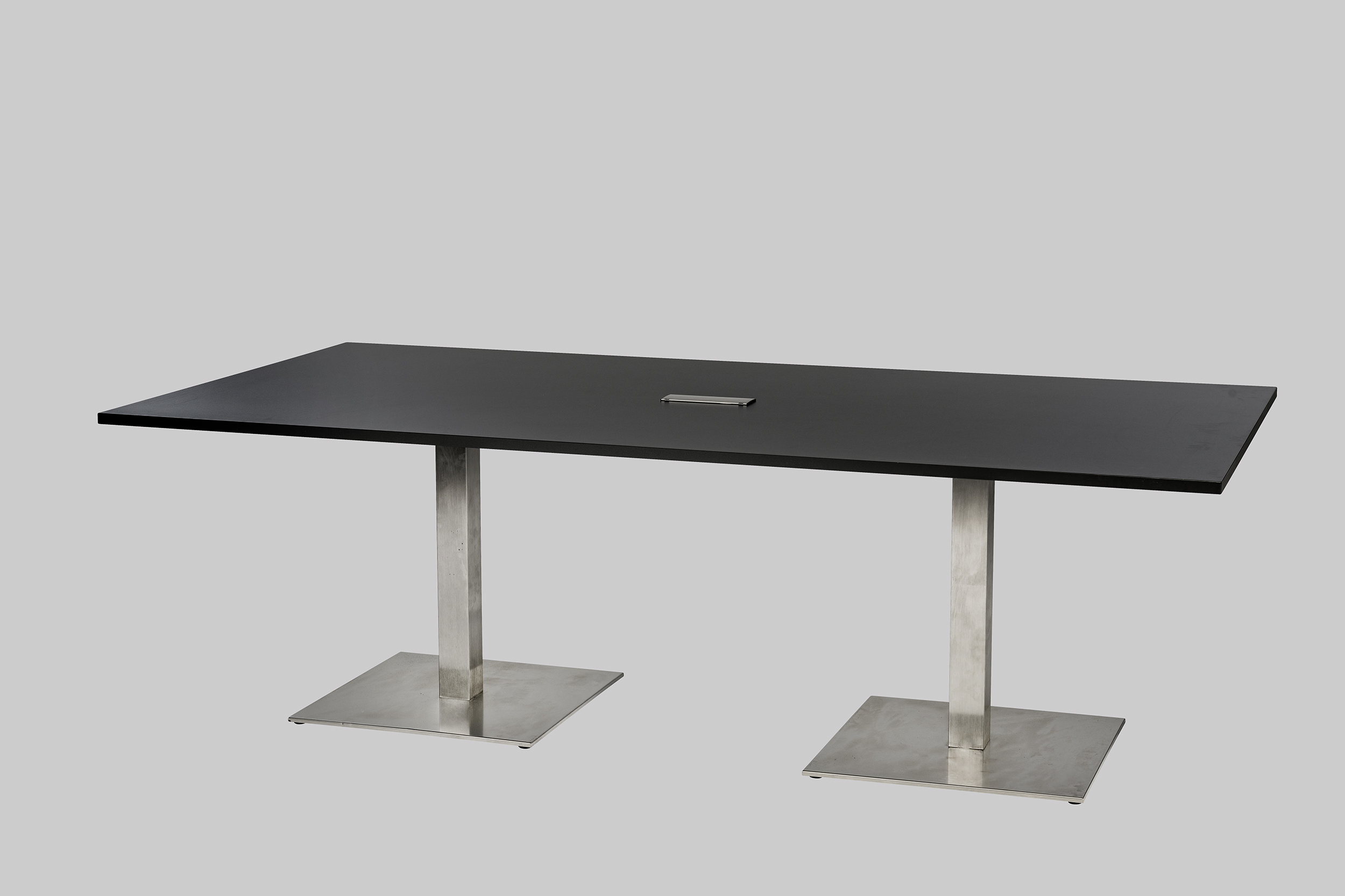 Sitztisch 2-MEET-YOU 240×120 PWR Schwarz / Edelstahl mieten bei ADEXPO