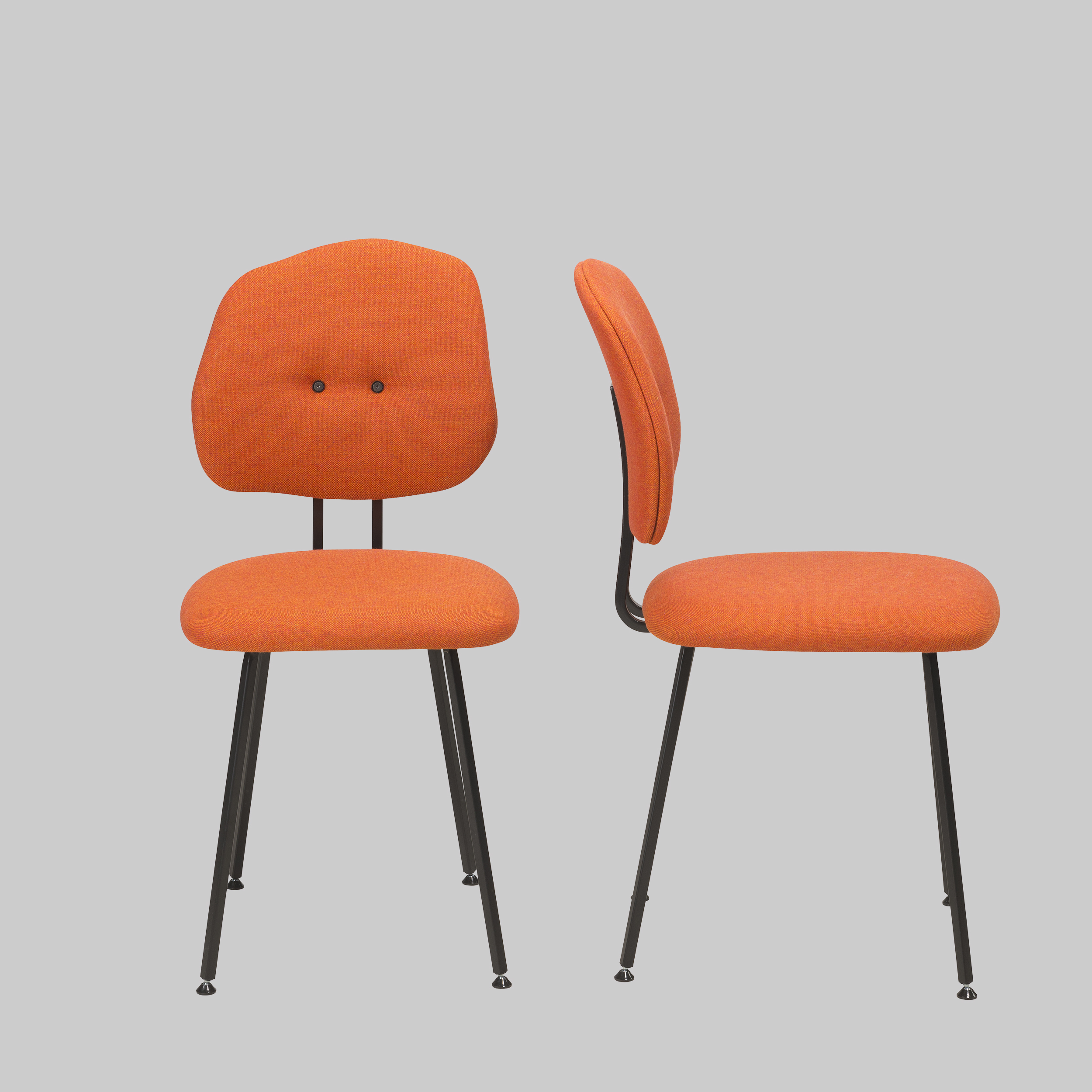 Stuhl 101 Orange-Rot / Schwarz mieten bei ADEXPO