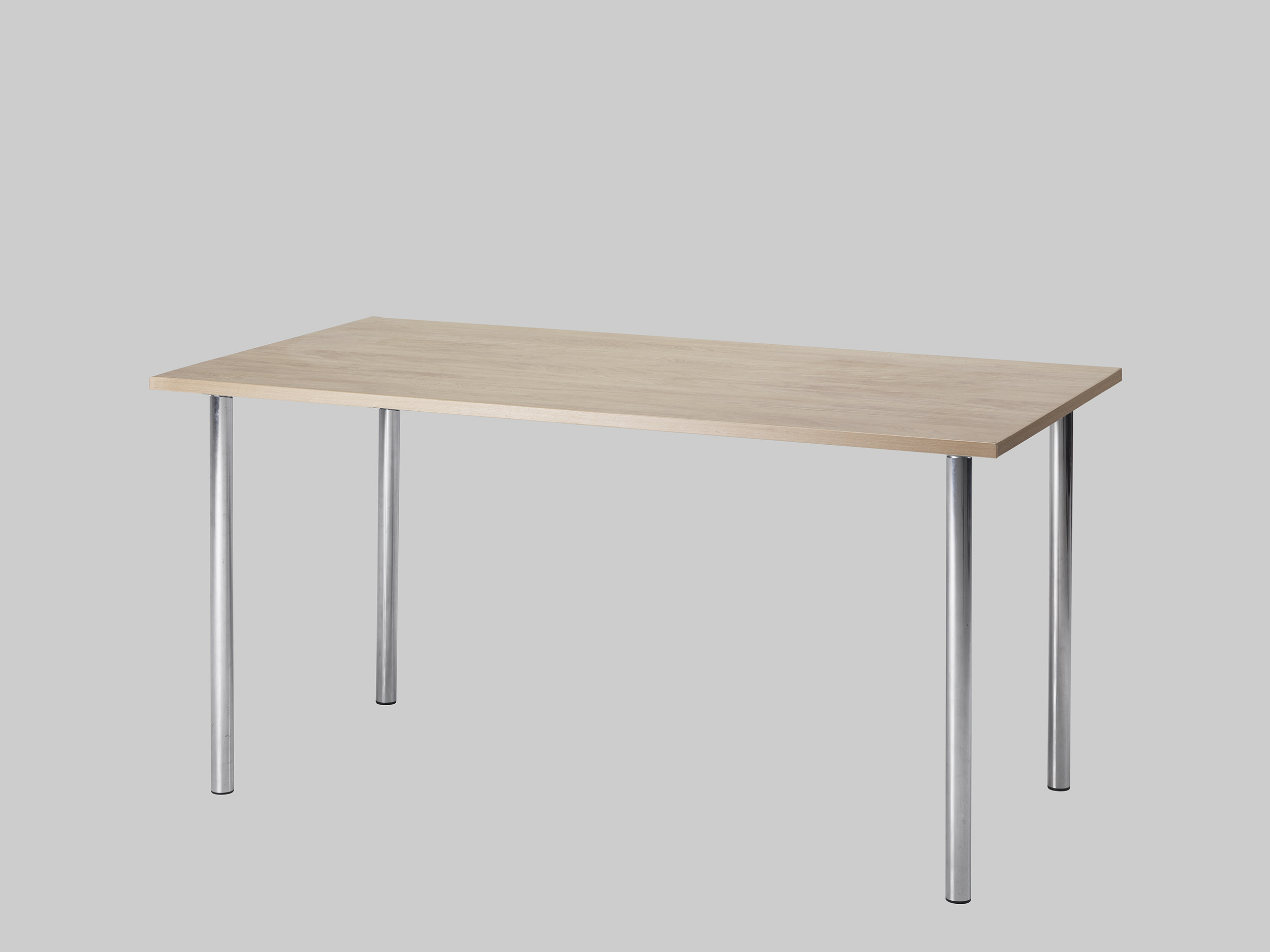 Sitztisch TWISTER 150×80 Eiche / Chrom mieten bei ADEXPO