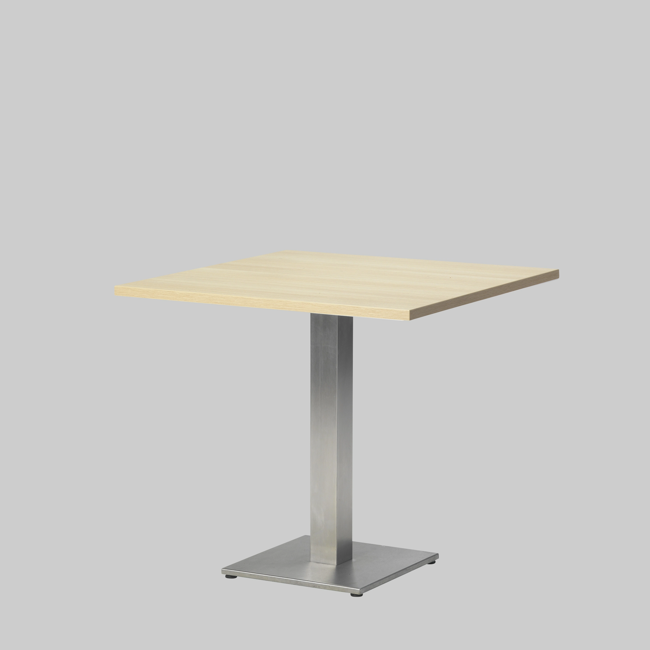 Sitztisch 2-MEET-YOU 80×80 Eiche / Edelstahl mieten bei ADEXPO