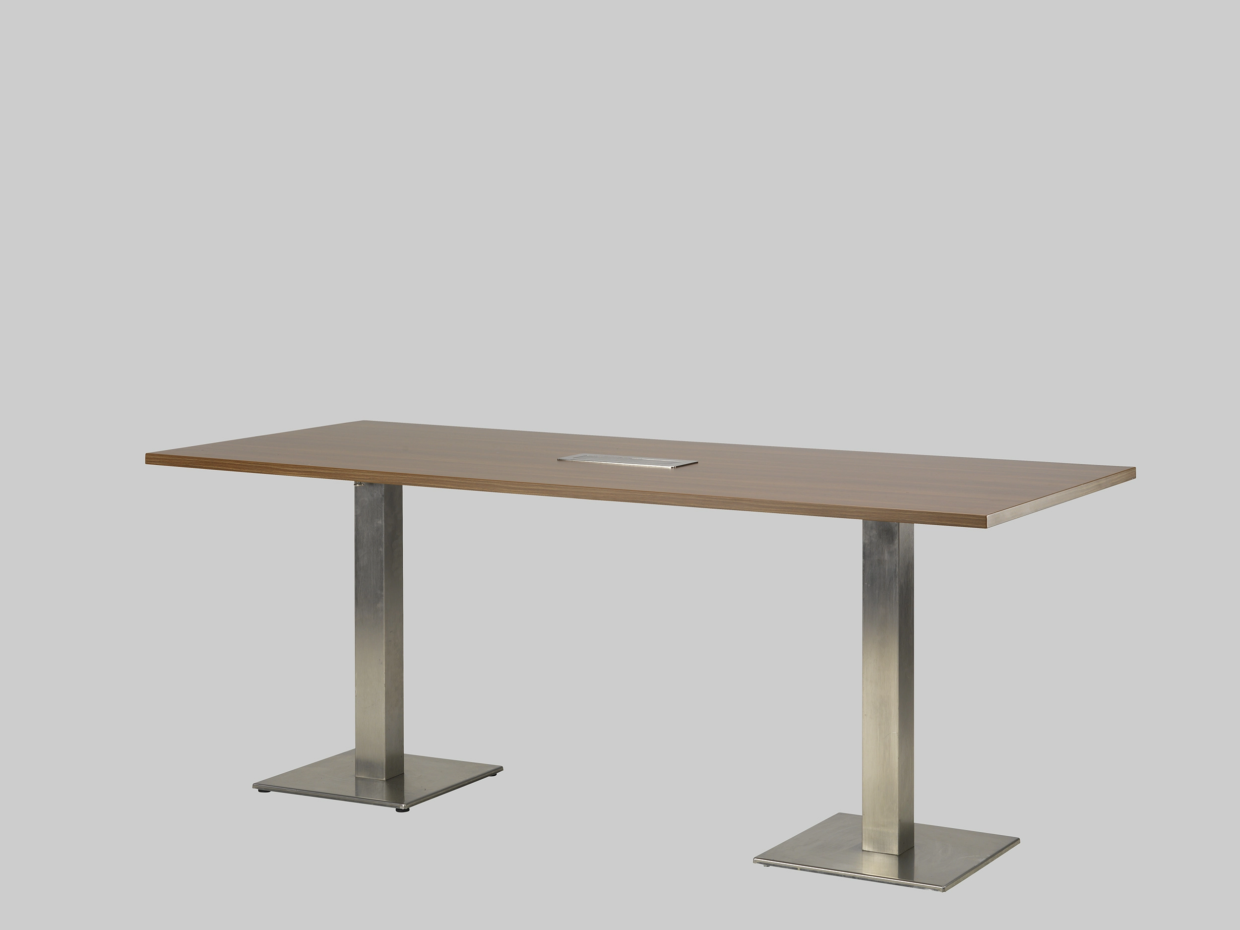 Sitztisch 2-MEET-YOU 195×80 PWR Walnuss / Edelstahl mieten bei ADEXPO
