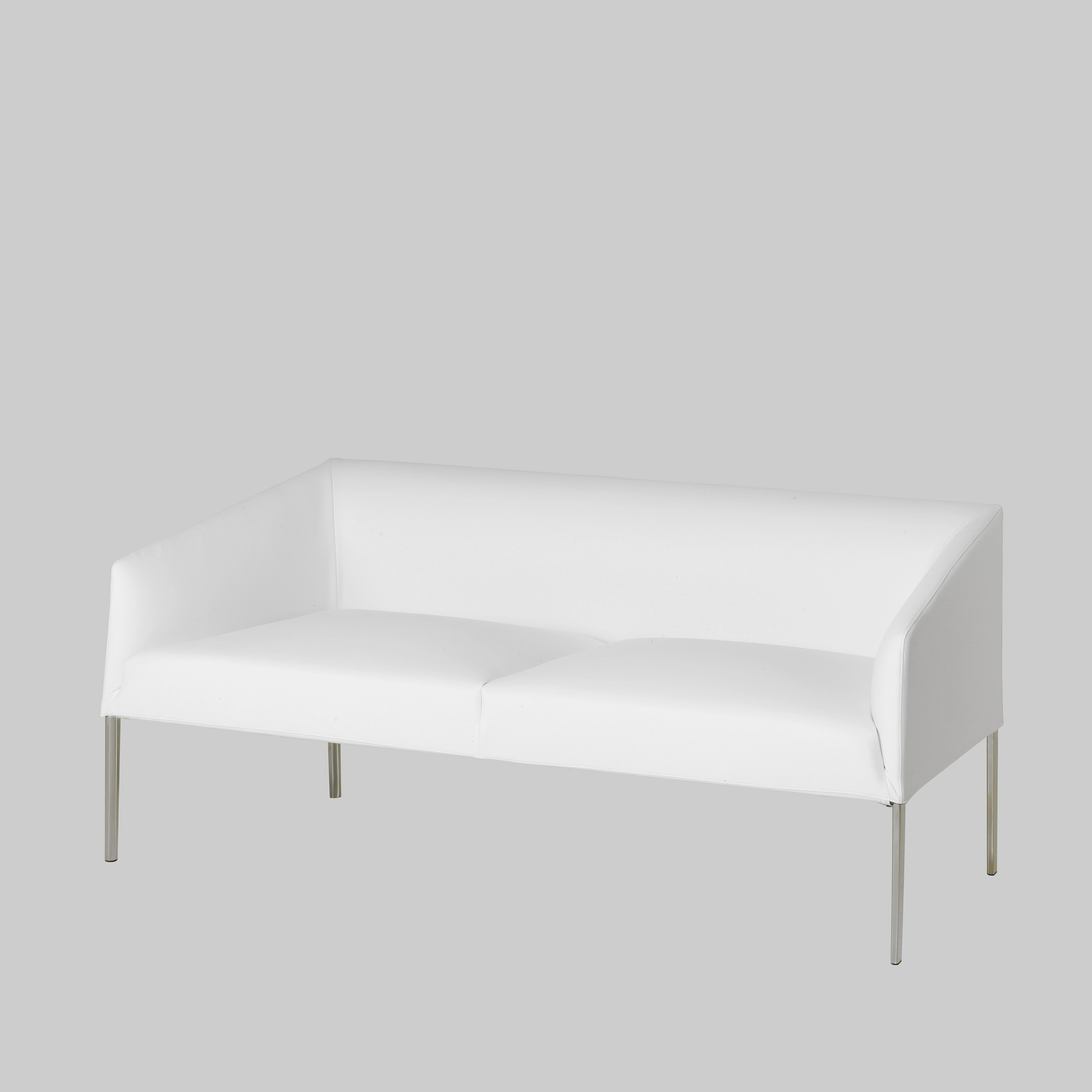 Sofa SAARI Weiss / Chrom mieten bei ADEXPO