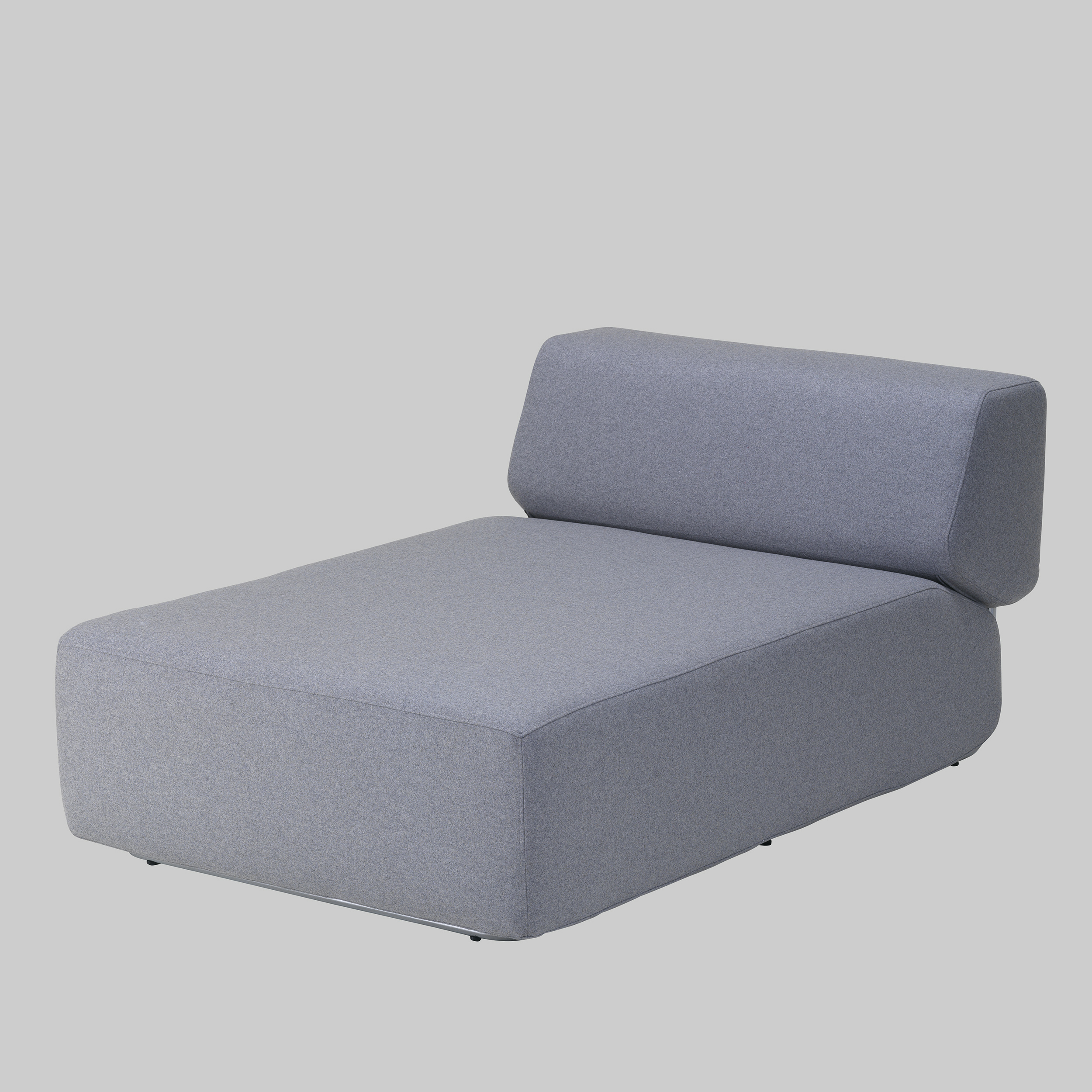 Chaise longue NOA Hellgrau / Hellgrau mieten bei ADEXPO