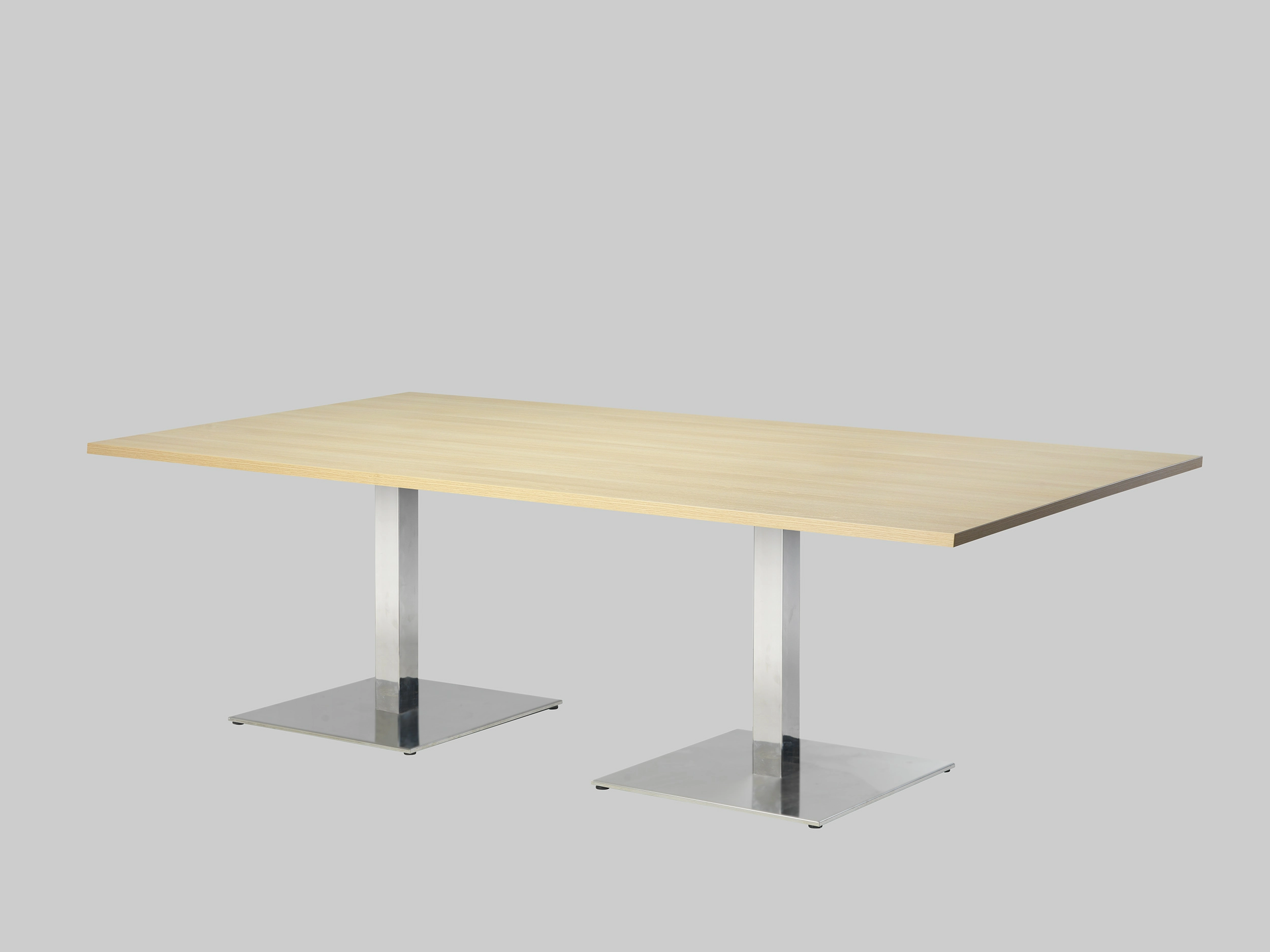 Sitztisch 2-MEET-YOU 240×120 Eiche / Edelstahl mieten bei ADEXPO