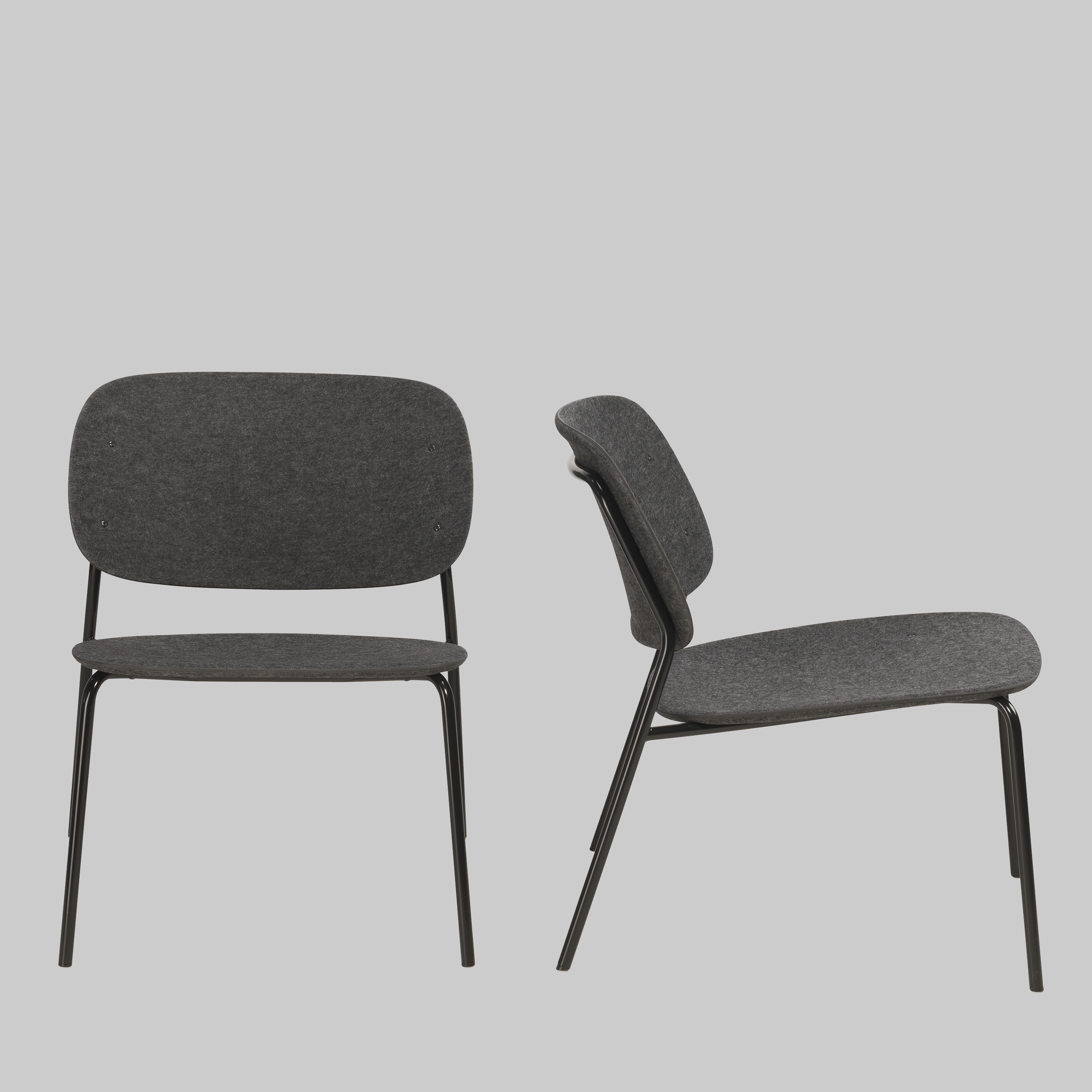 Sessel HALE STACK Dunkelgrau / Schwarz mieten bei ADEXPO