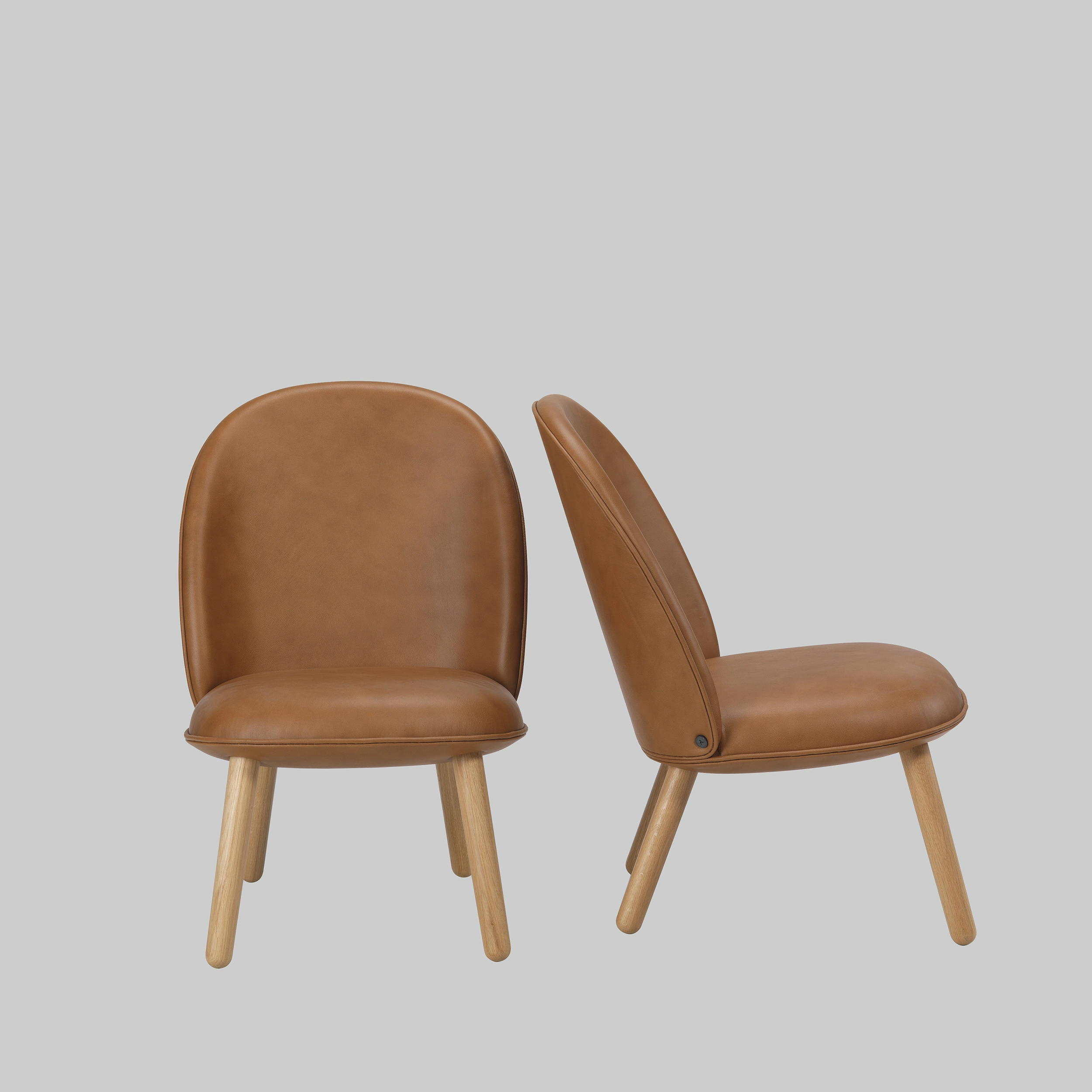 Sessel ACE Cognac / Eiche mieten bei ADEXPO