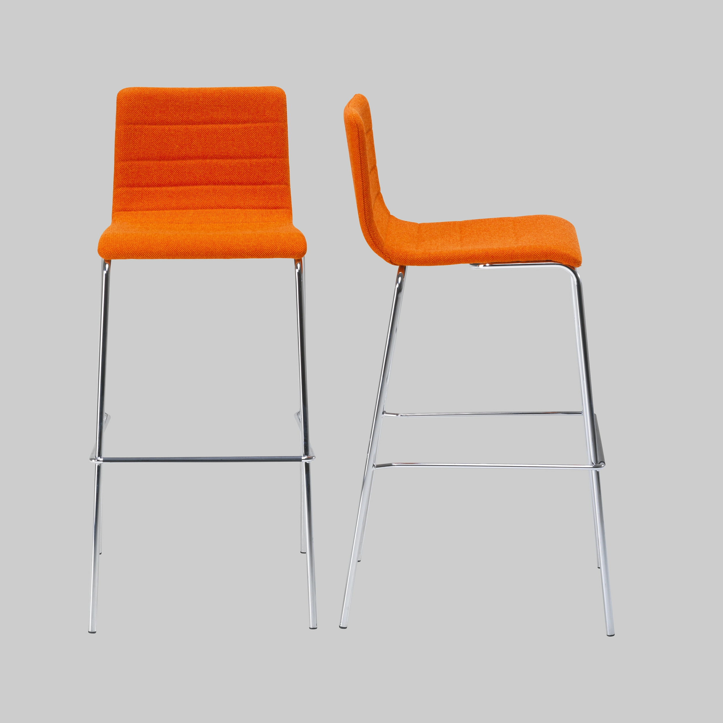Barhocker FARO Orange / Chrom mieten bei ADEXPO