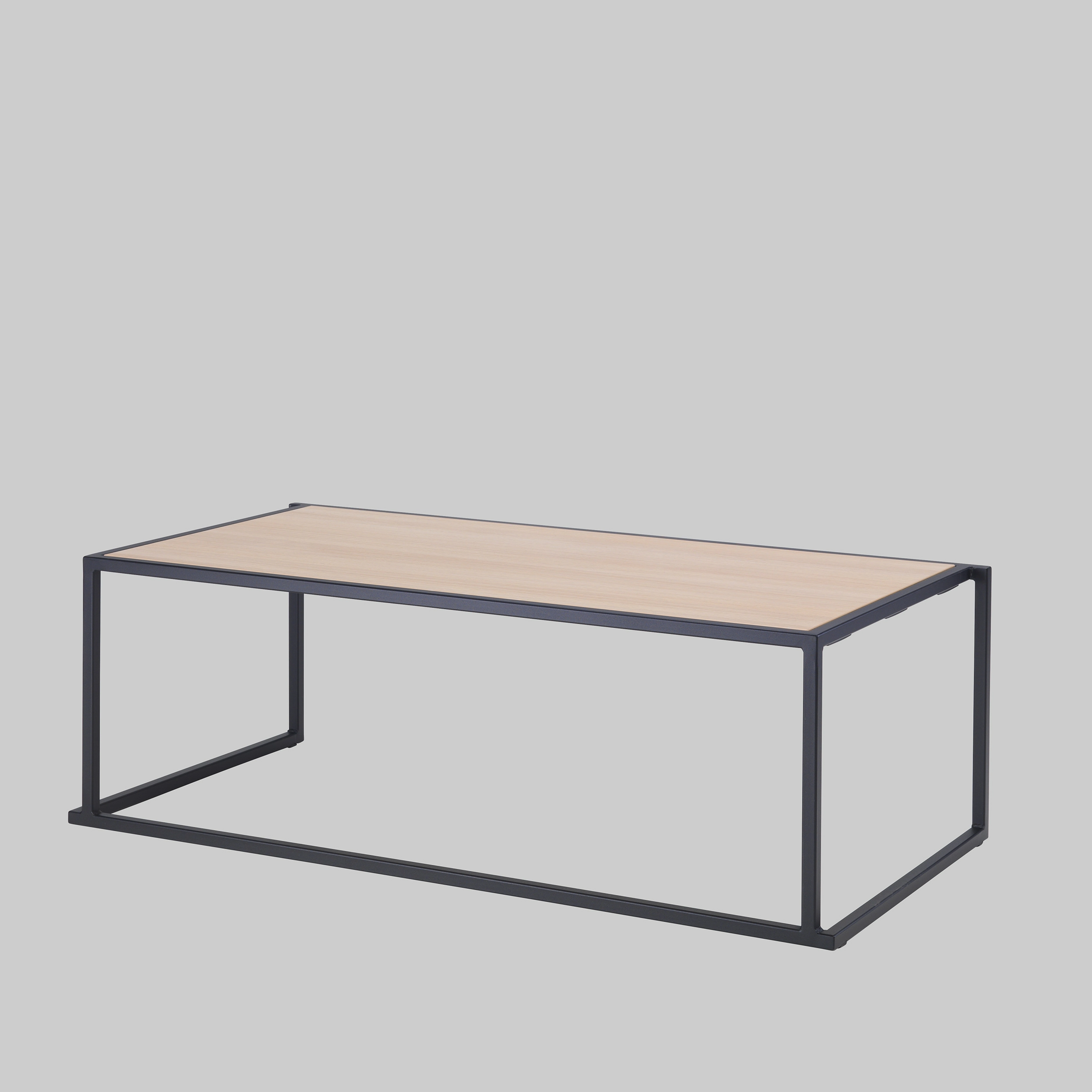 Beistelltisch QUADRUM 120×60 Eiche / Schwarz mieten bei ADEXPO