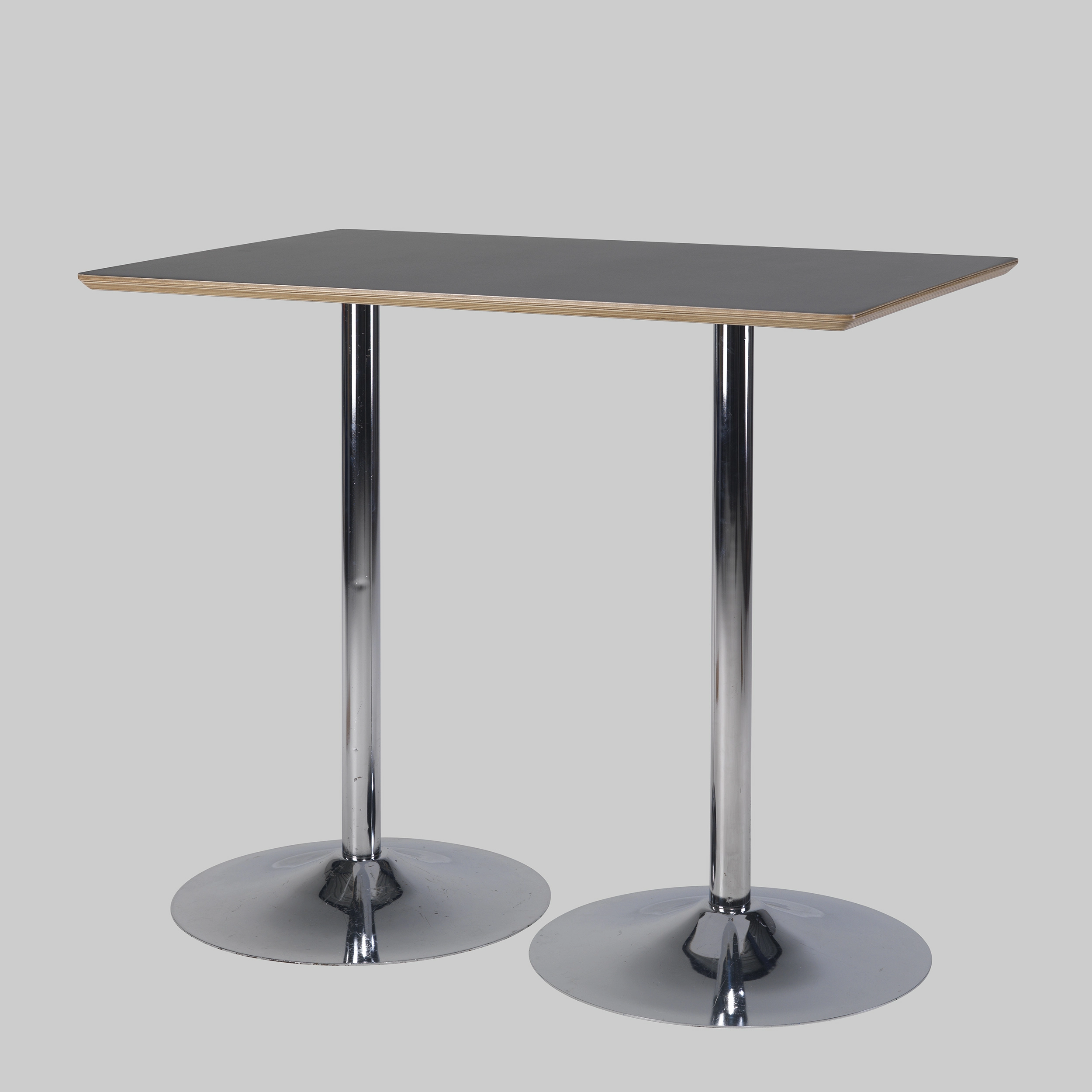Stehtisch TROMPET 120×80 Schwarz / Chrom mieten bei ADEXPO