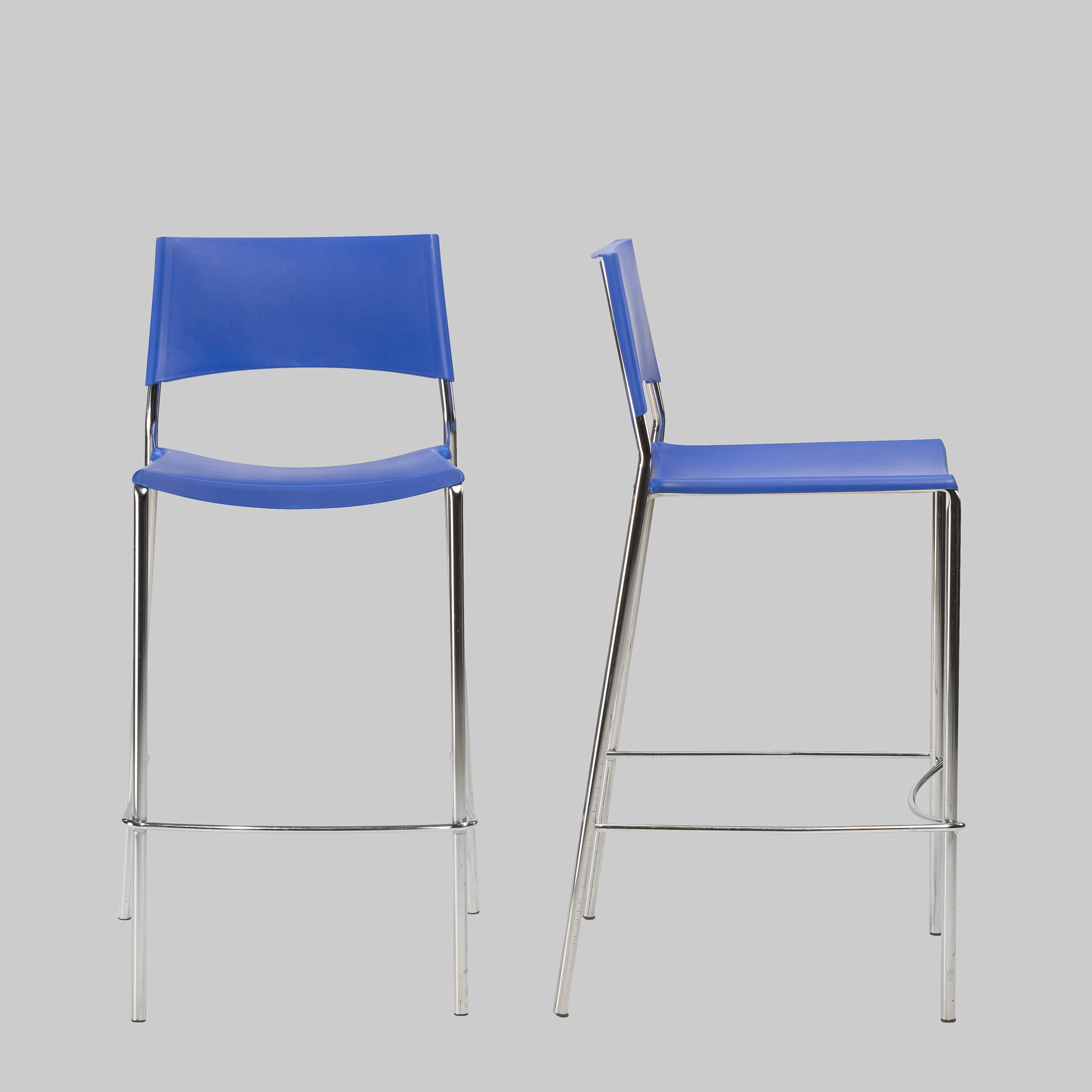 Barhocker BFL Blau / Chrom mieten bei ADEXPO