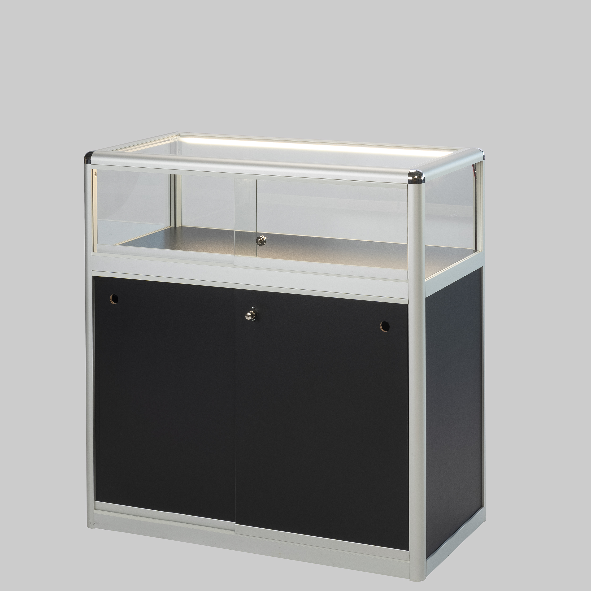 Tischvitrine METZ Schwarz mieten bei ADEXPO