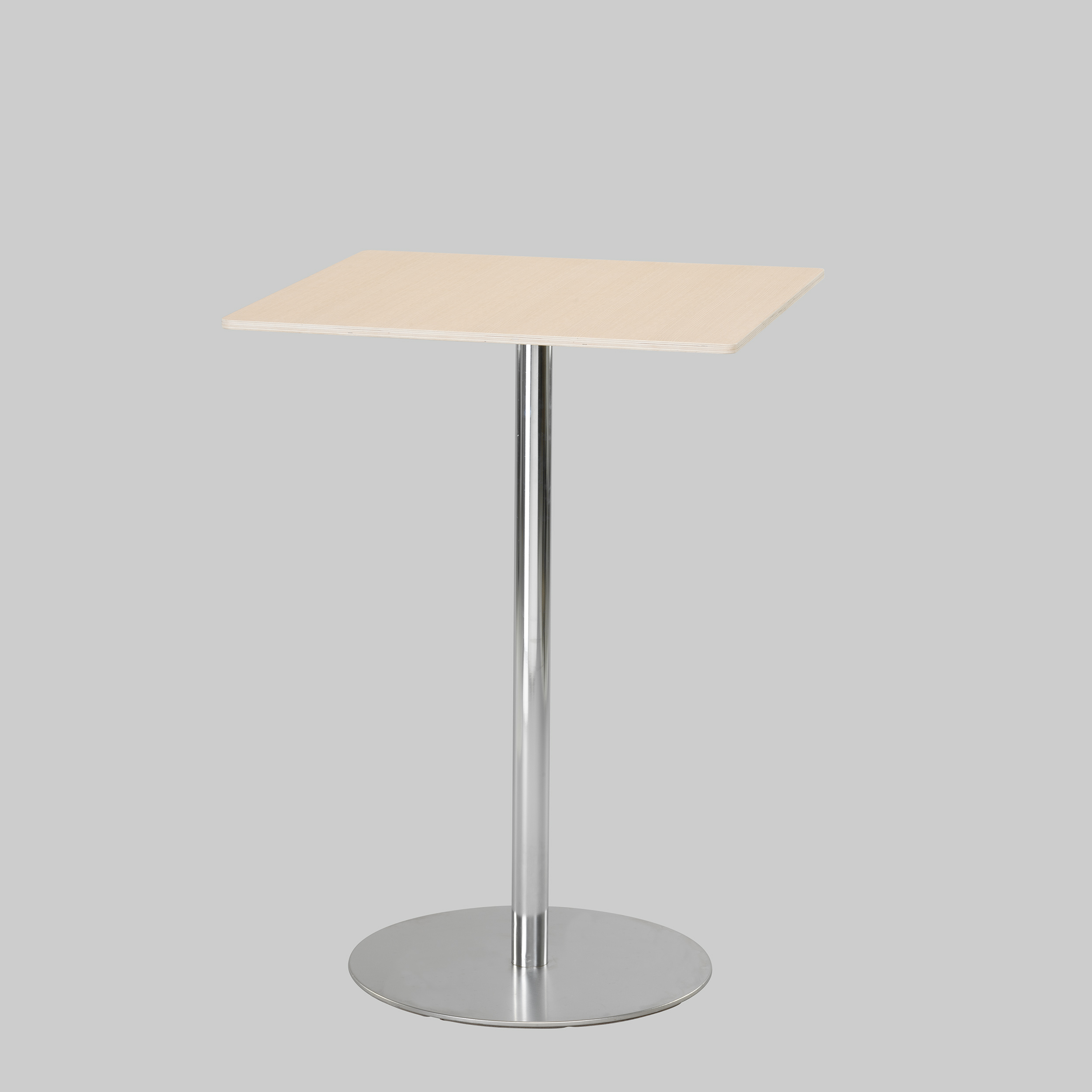 Stehtisch BRIO 80×80 Eiche / Chrom mieten bei ADEXPO
