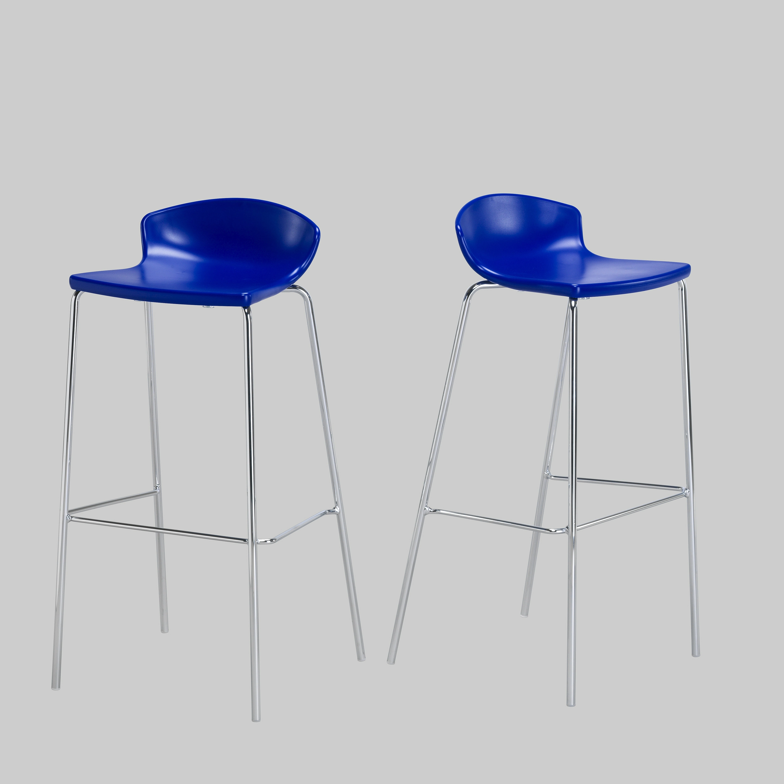 Barhocker MOMEA Blau / Chrom mieten bei ADEXPO