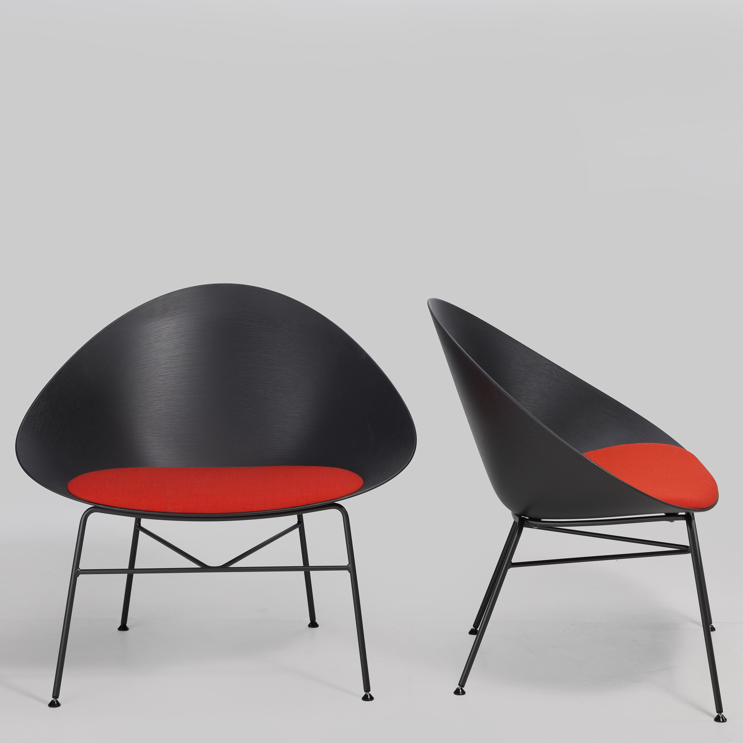 Sessel ADELL Schwarz / Rot / Schwarz mieten bei ADEXPO