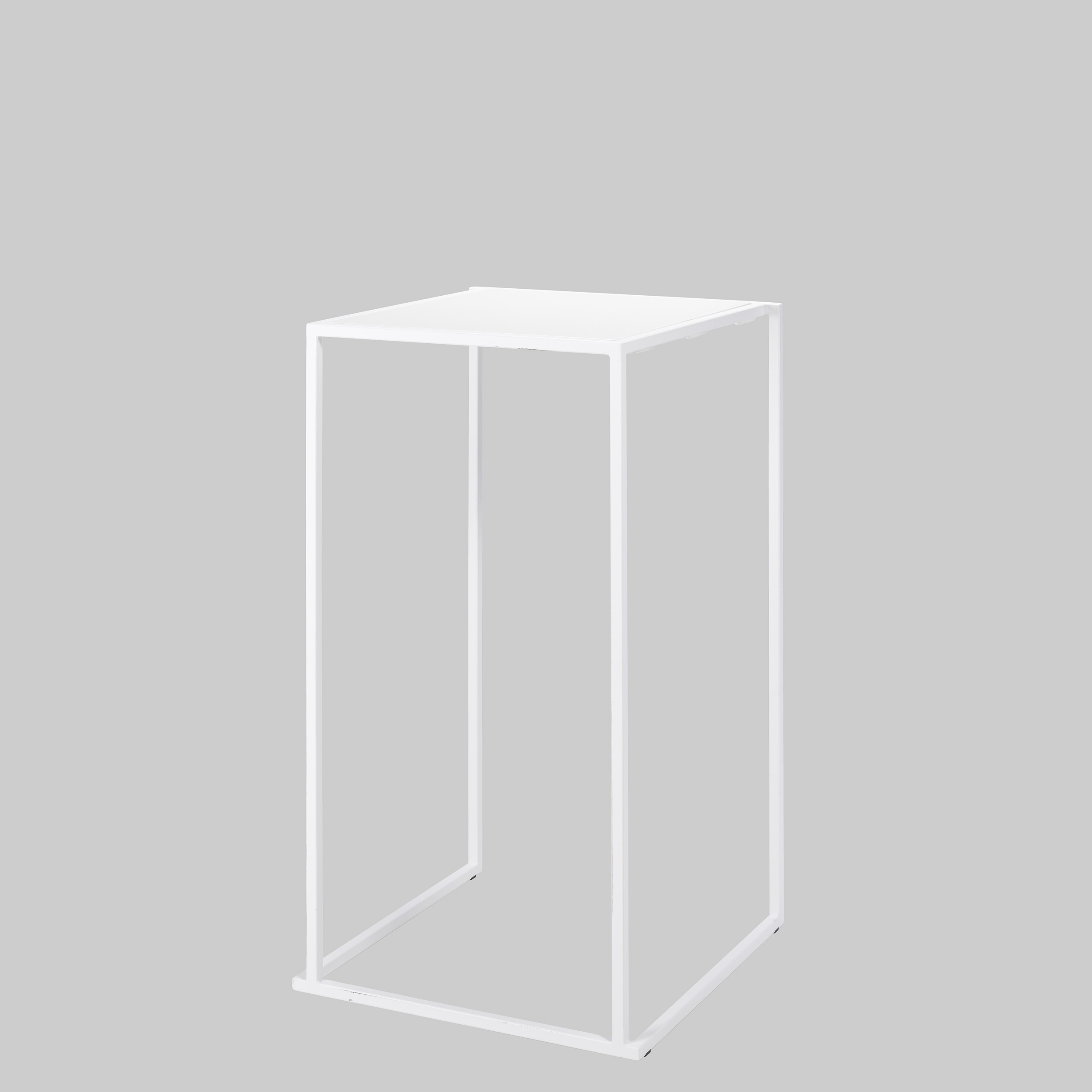 Stehtisch QUADRUM 60×60 Weiss / Weiss mieten bei ADEXPO