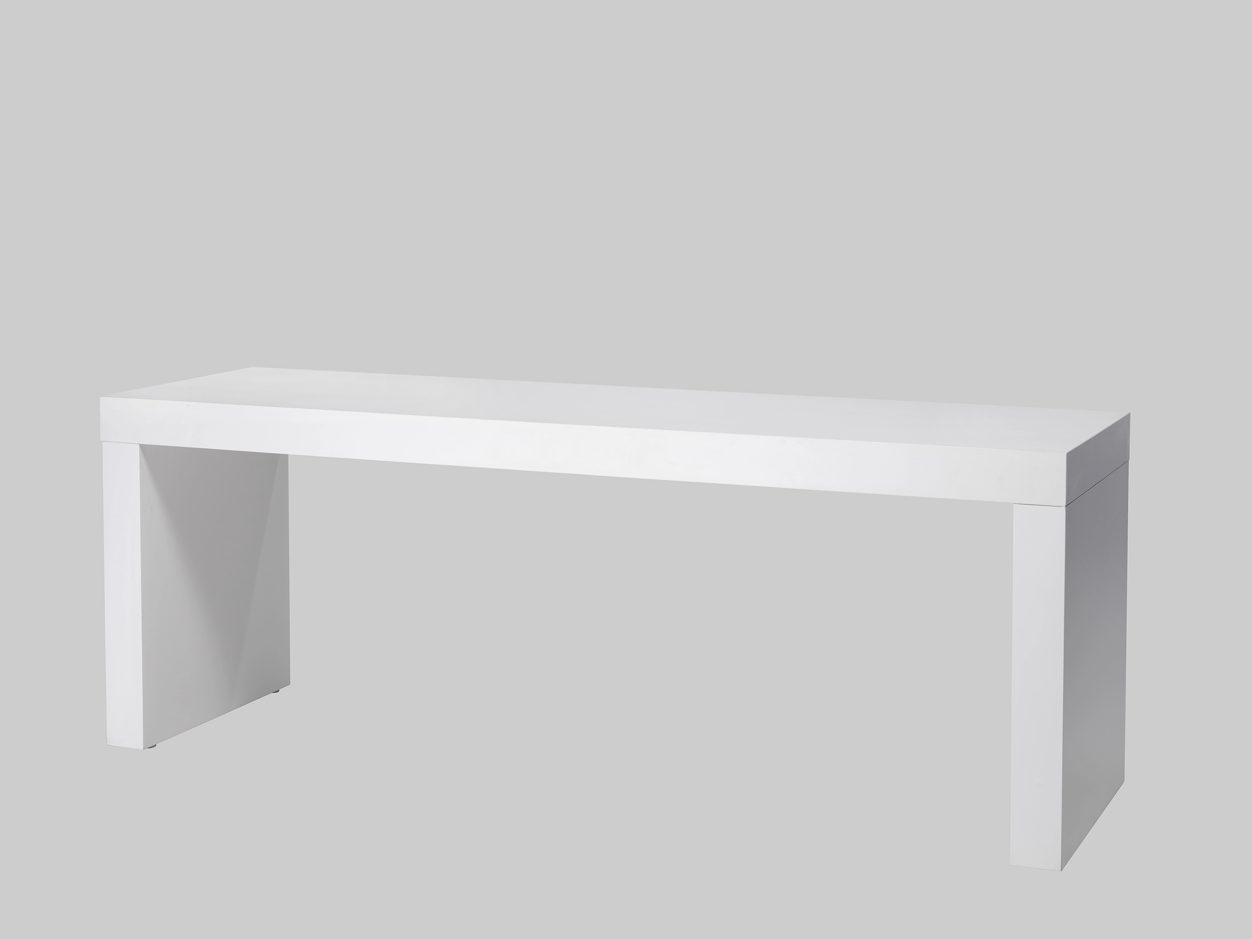 Sitztisch PONTA 206×60 Weiss / Weiss mieten bei ADEXPO