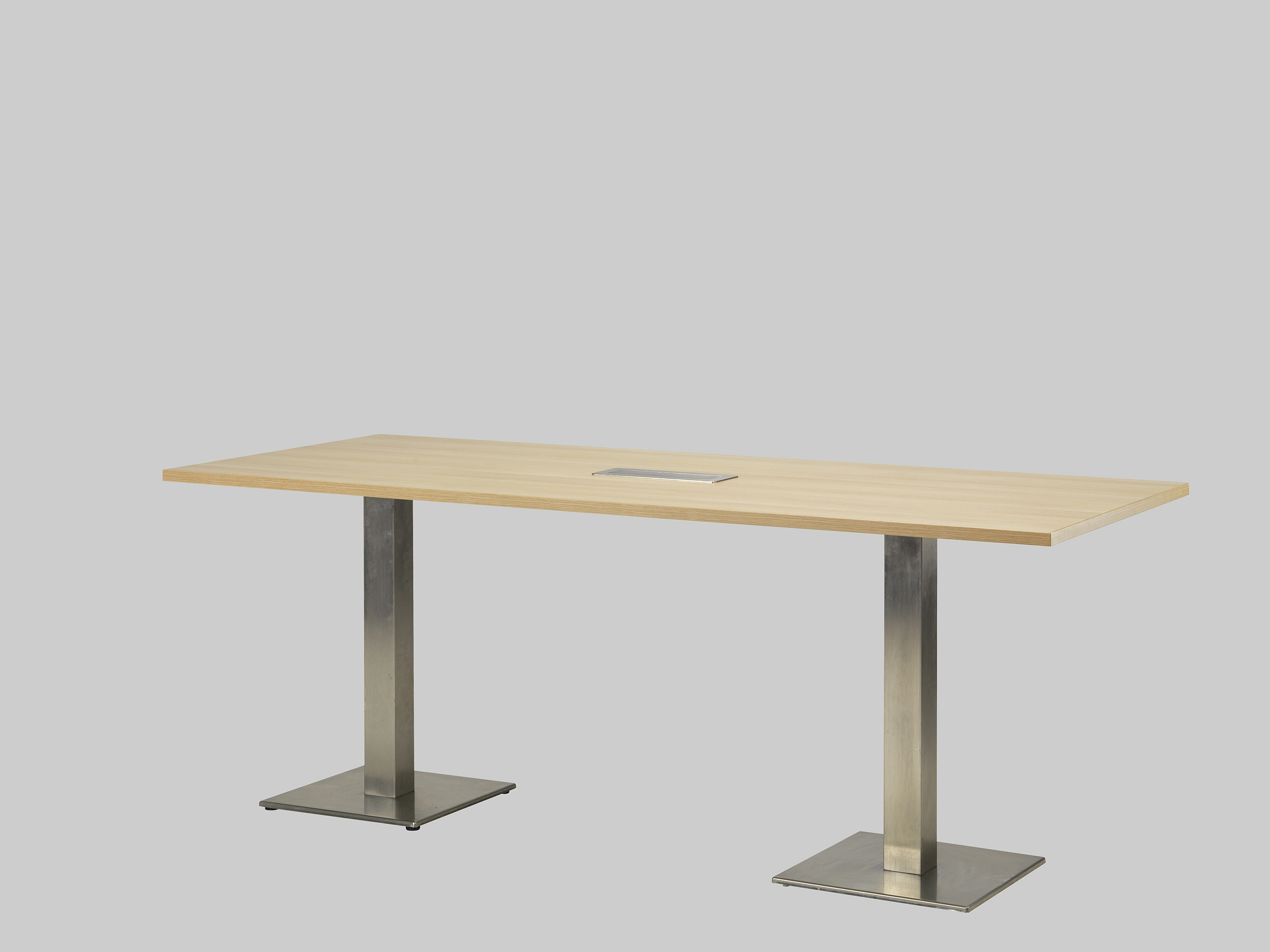 Sitztisch 2-MEET-YOU 195×80 PWR Eiche / Edelstahl mieten bei ADEXPO