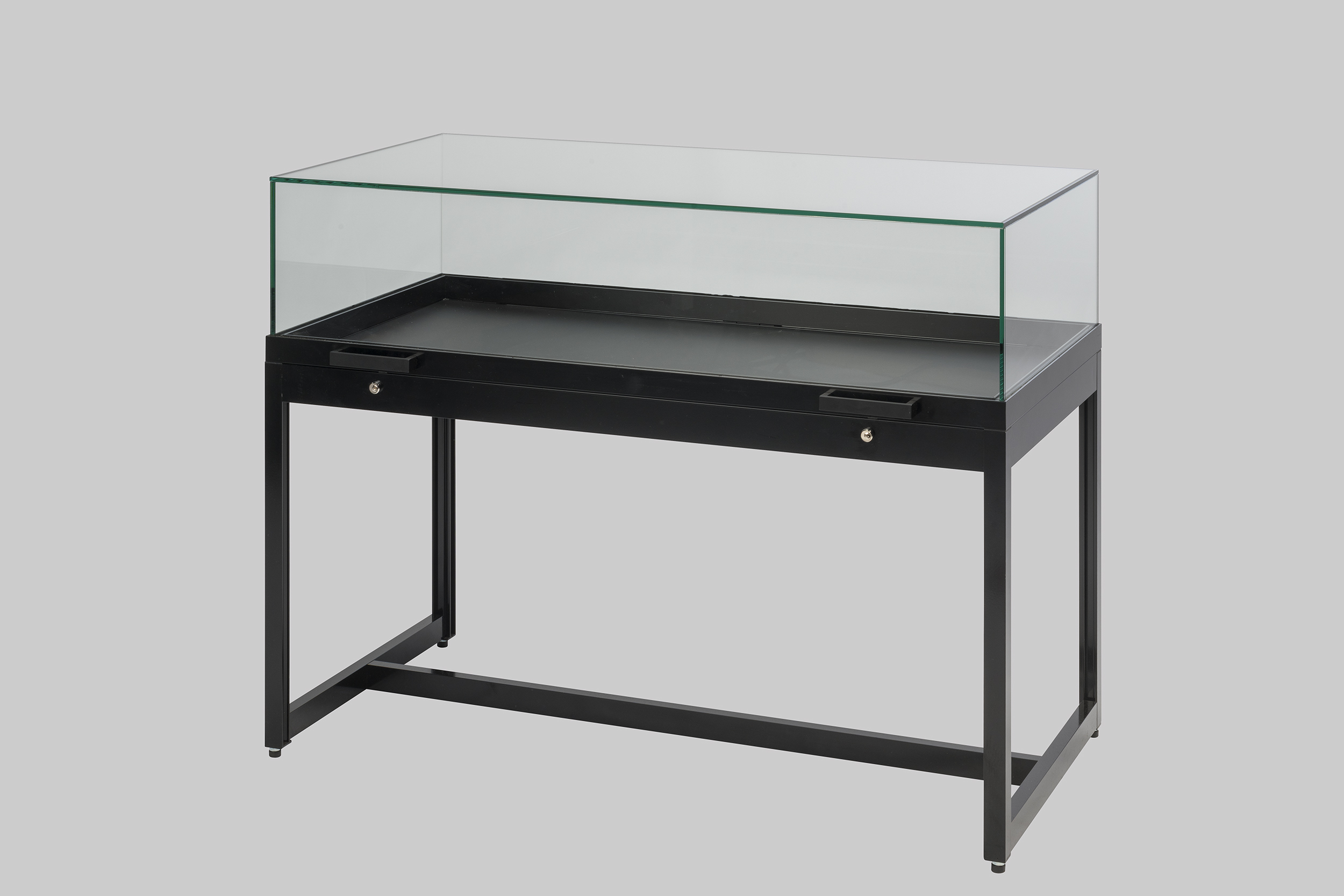Tischvitrine STOLP Schwarz mieten bei ADEXPO