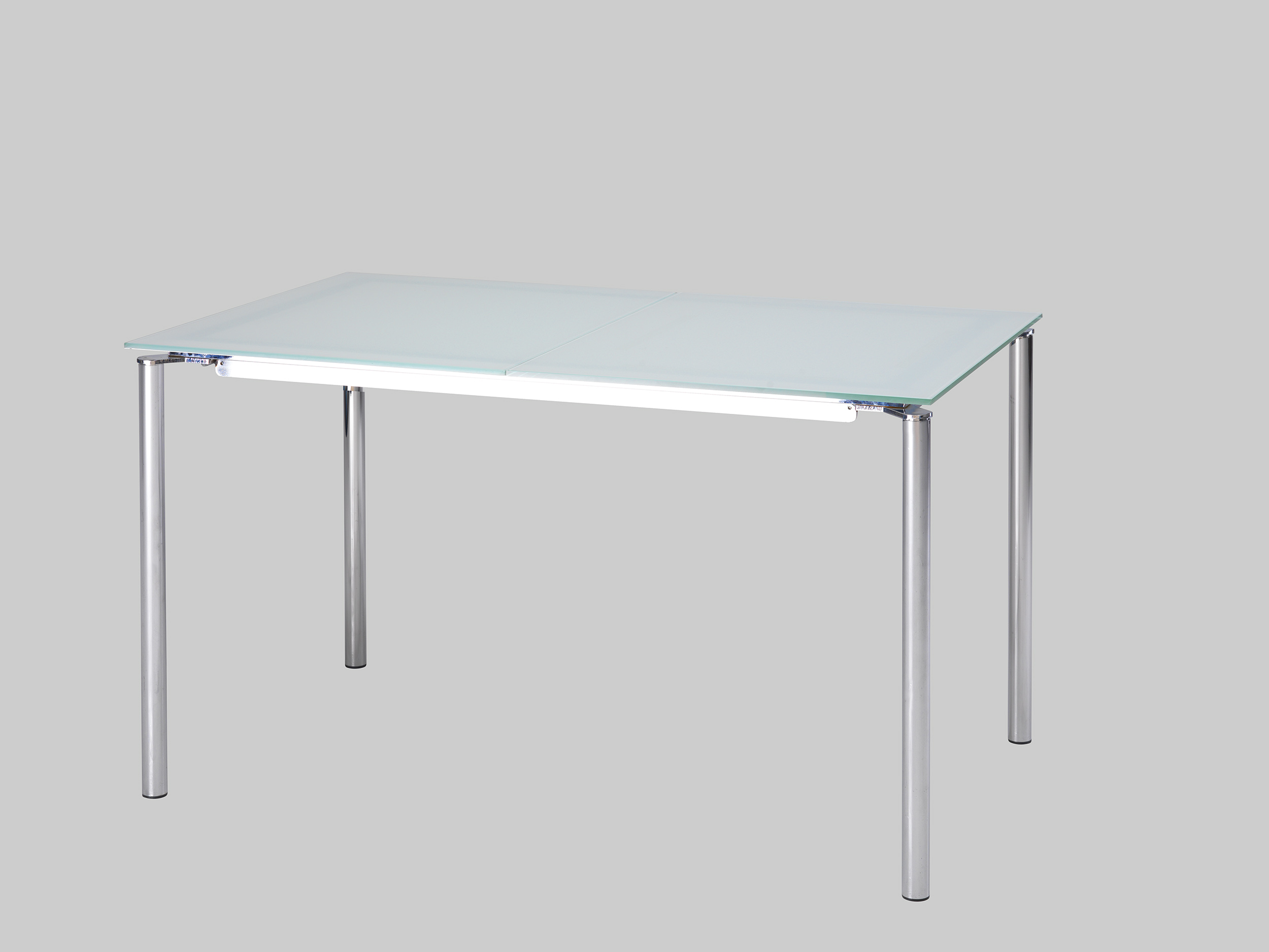 Sitztisch ANGEL 130×80 Glas satiniert / Chrom mieten bei ADEXPO