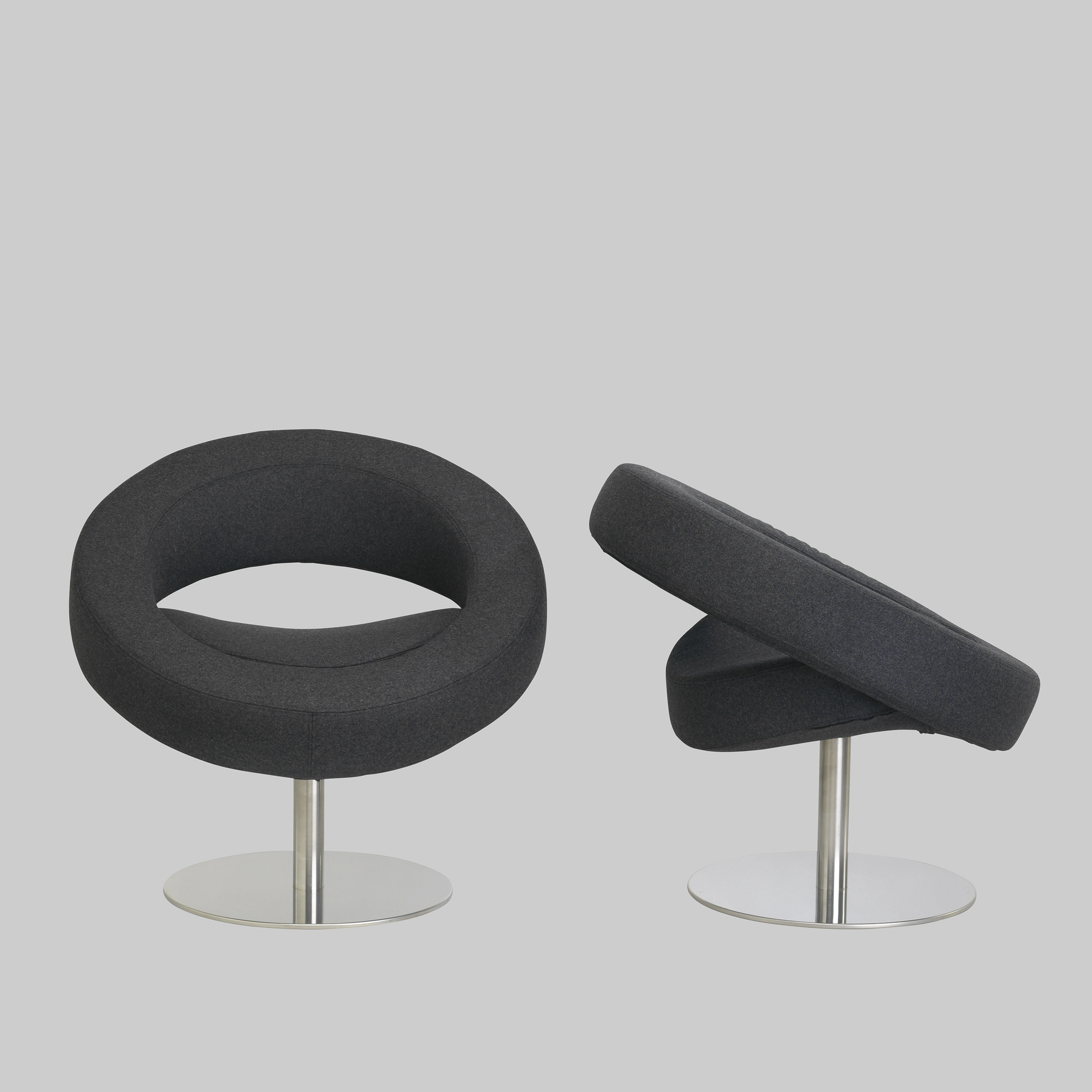 Sessel HELLO Anthrazit / Aluminium mieten bei ADEXPO