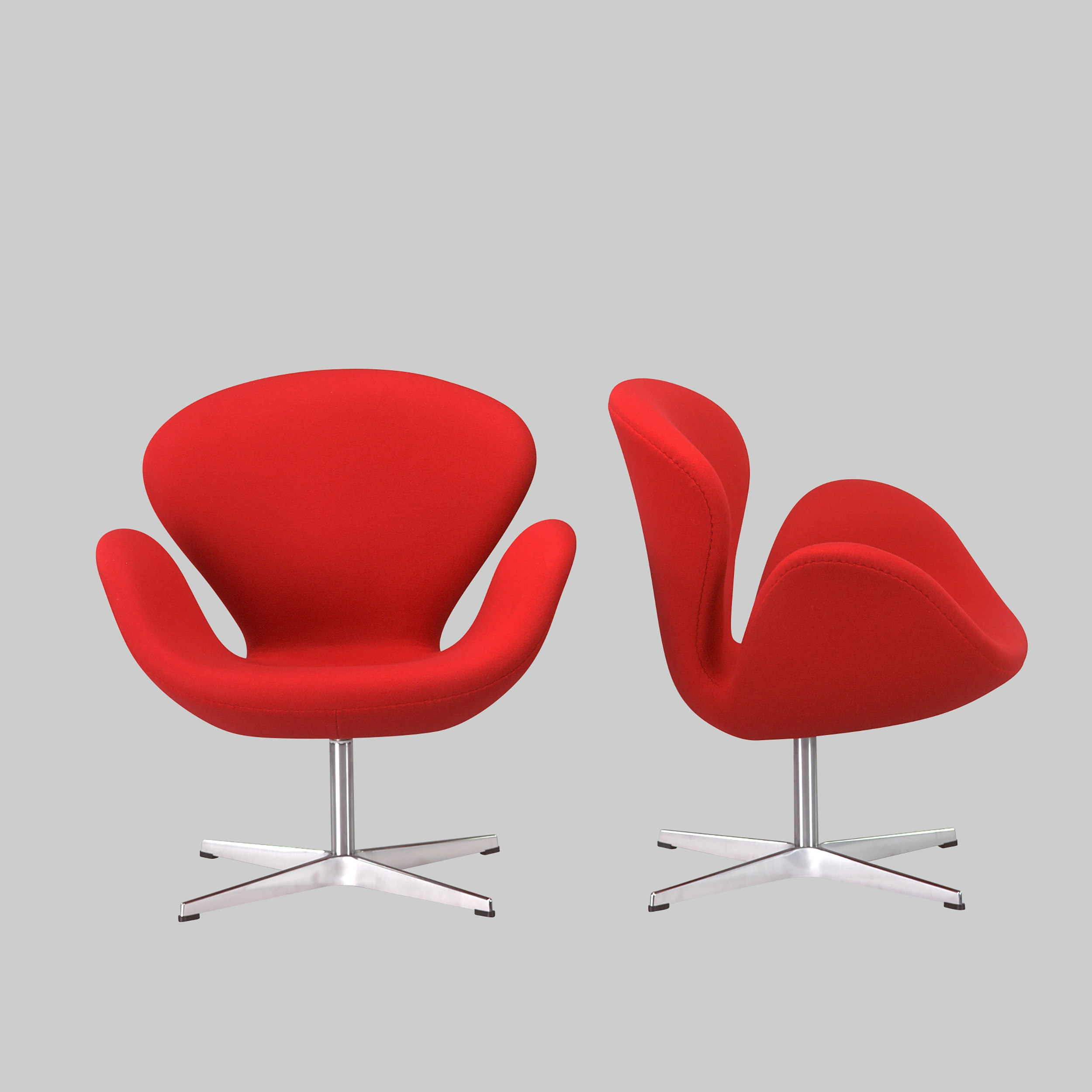 Sessel SWAN Rot / Aluminium mieten bei ADEXPO