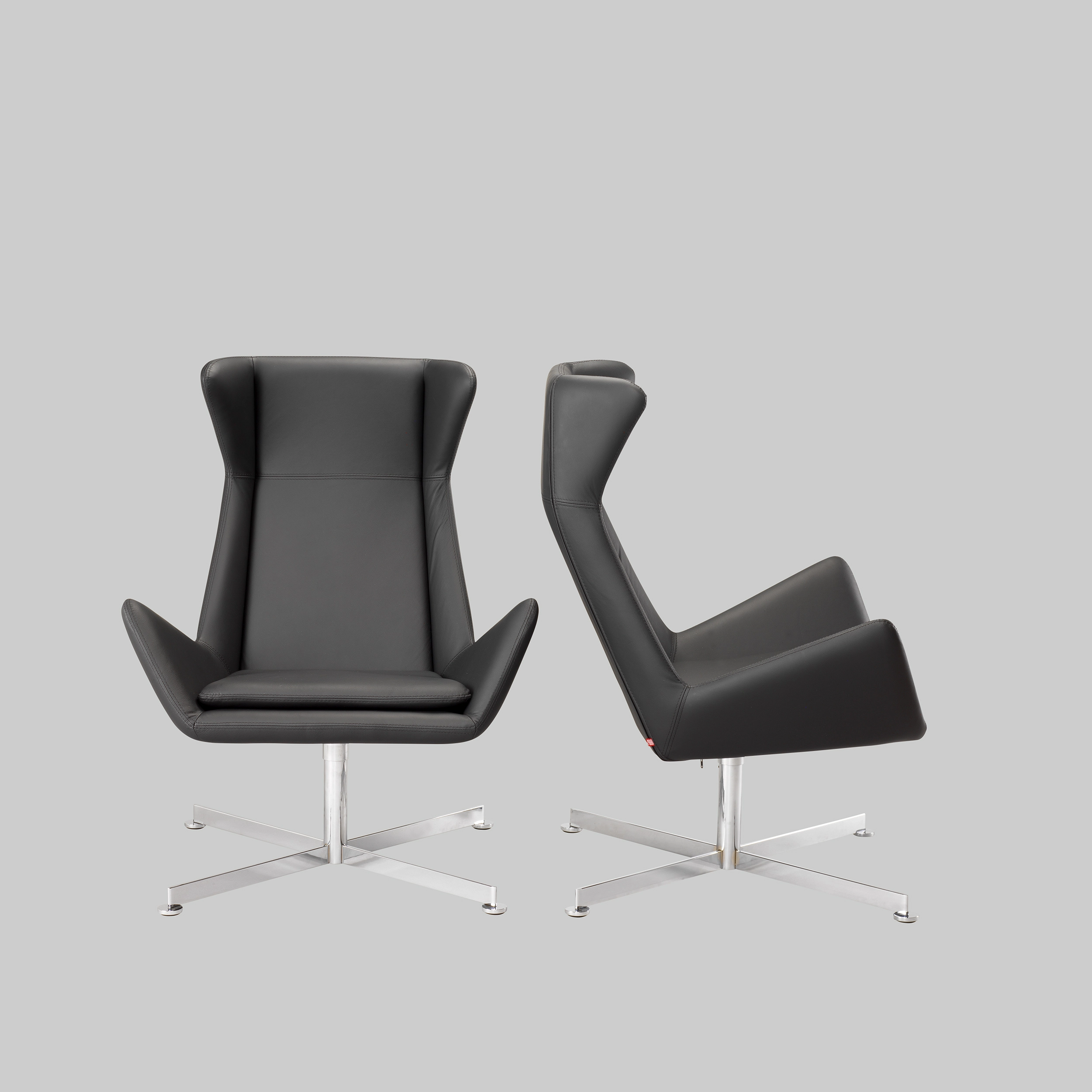 Sessel FREE Schwarz / Chrom mieten bei ADEXPO