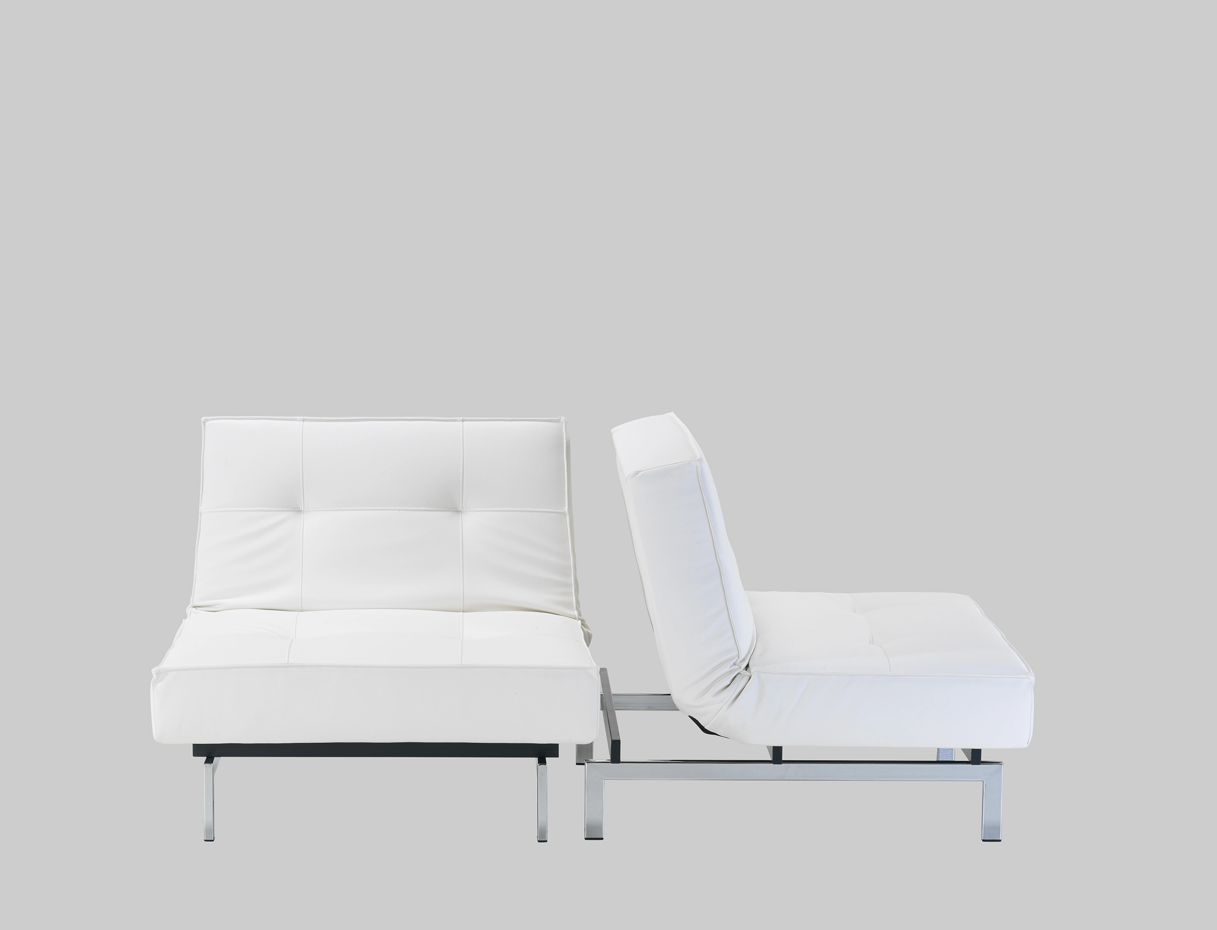 Sessel LAIDBACK Weiss / Chrom mieten bei ADEXPO