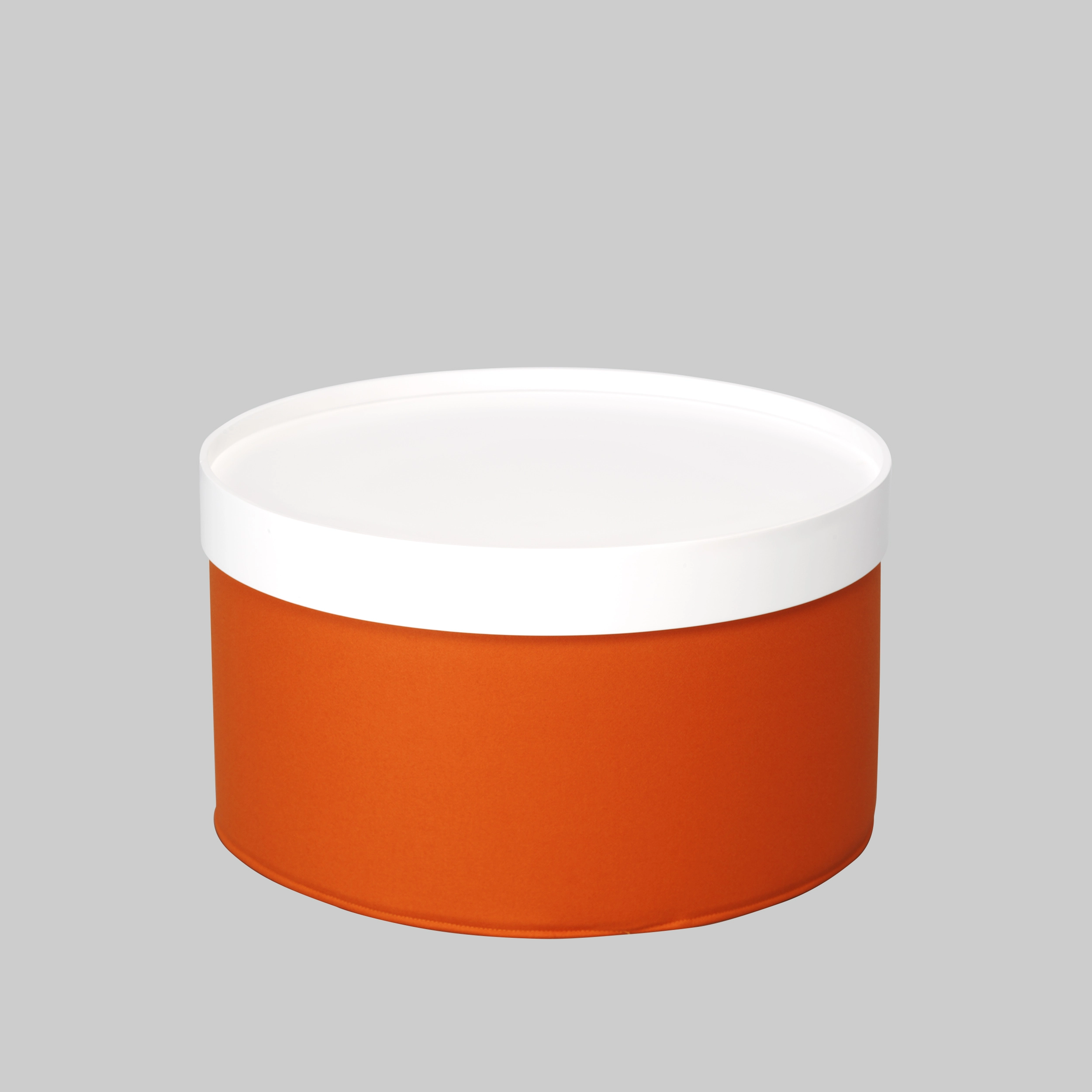 Beistelltisch DRUMS Ø62 Tray Weiss / Orange mieten bei ADEXPO