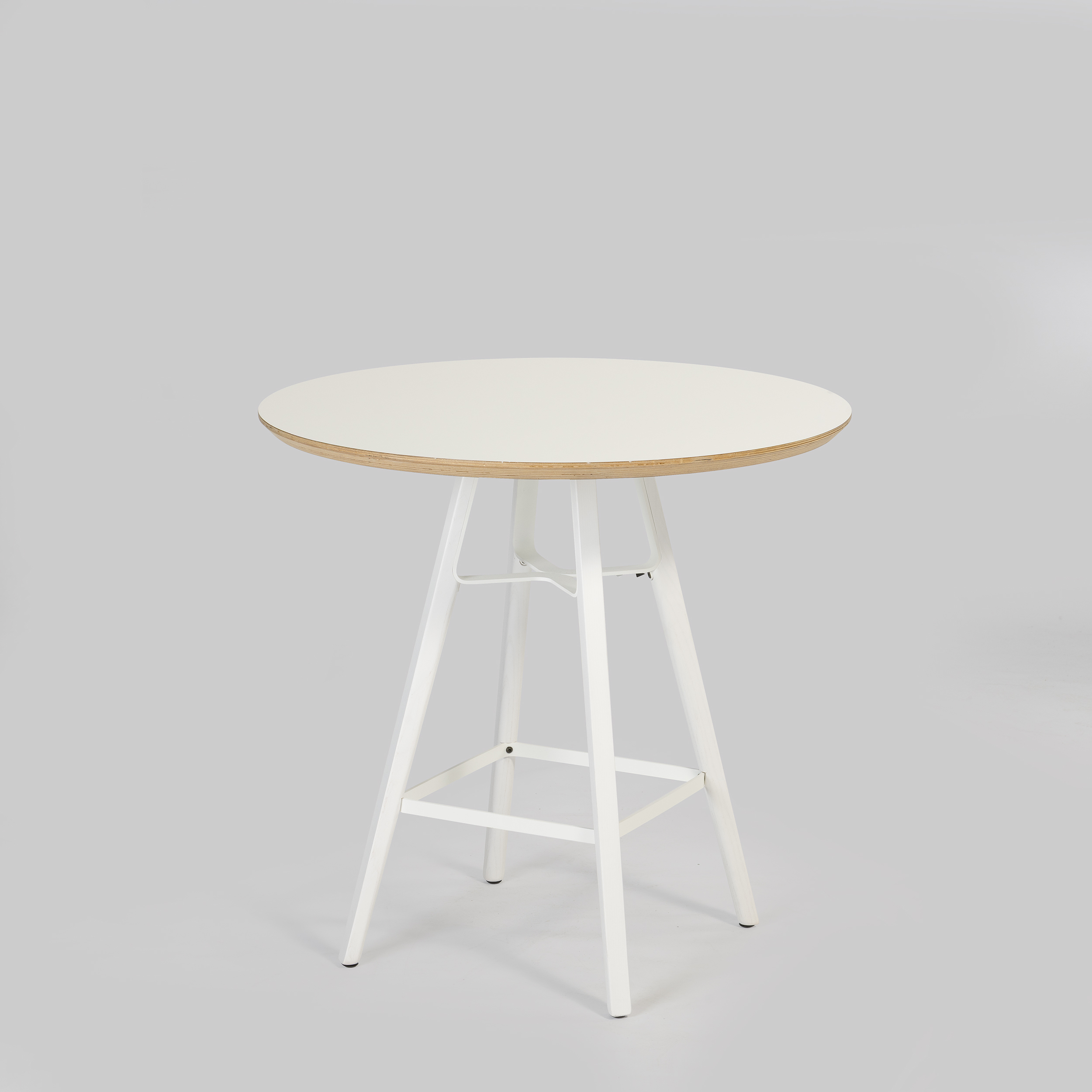 Sitztisch LIU Ø80 / T5603 Weiss / Weiss mieten bei ADEXPO