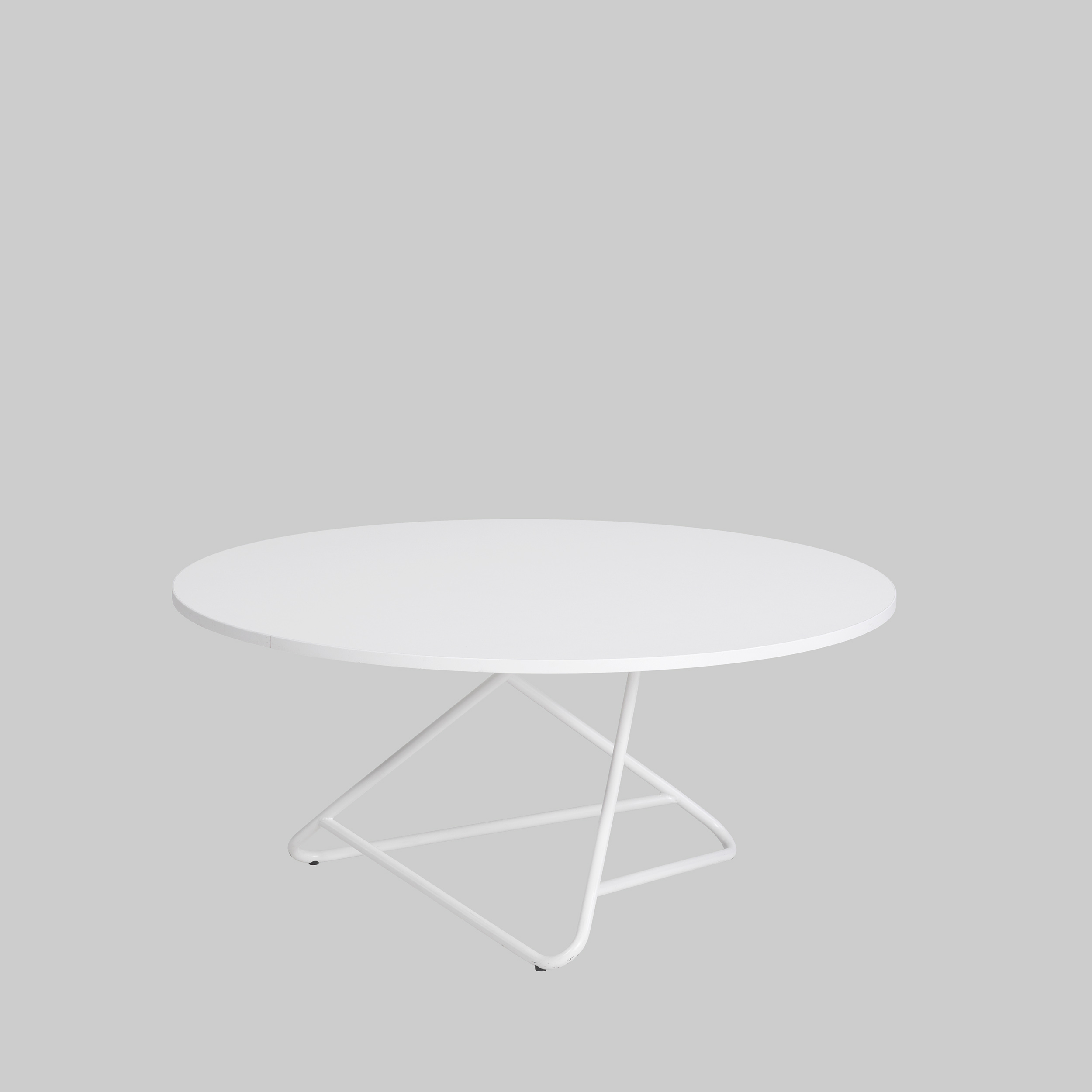 Beistelltisch TRIBECA Ø90 Weiss / Weiss mieten bei ADEXPO