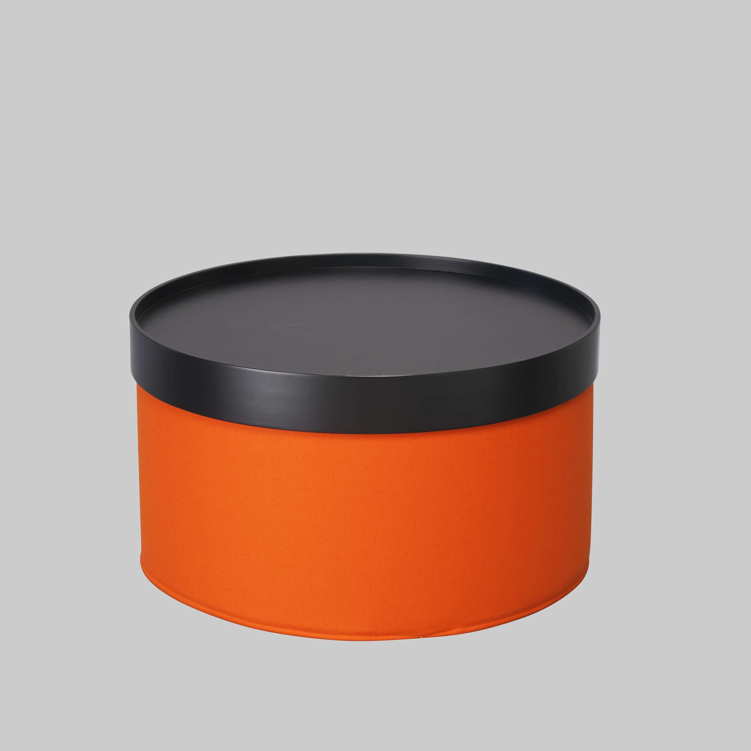 Beistelltisch DRUMS Ø62 Tray Schwarz / Orange mieten bei ADEXPO