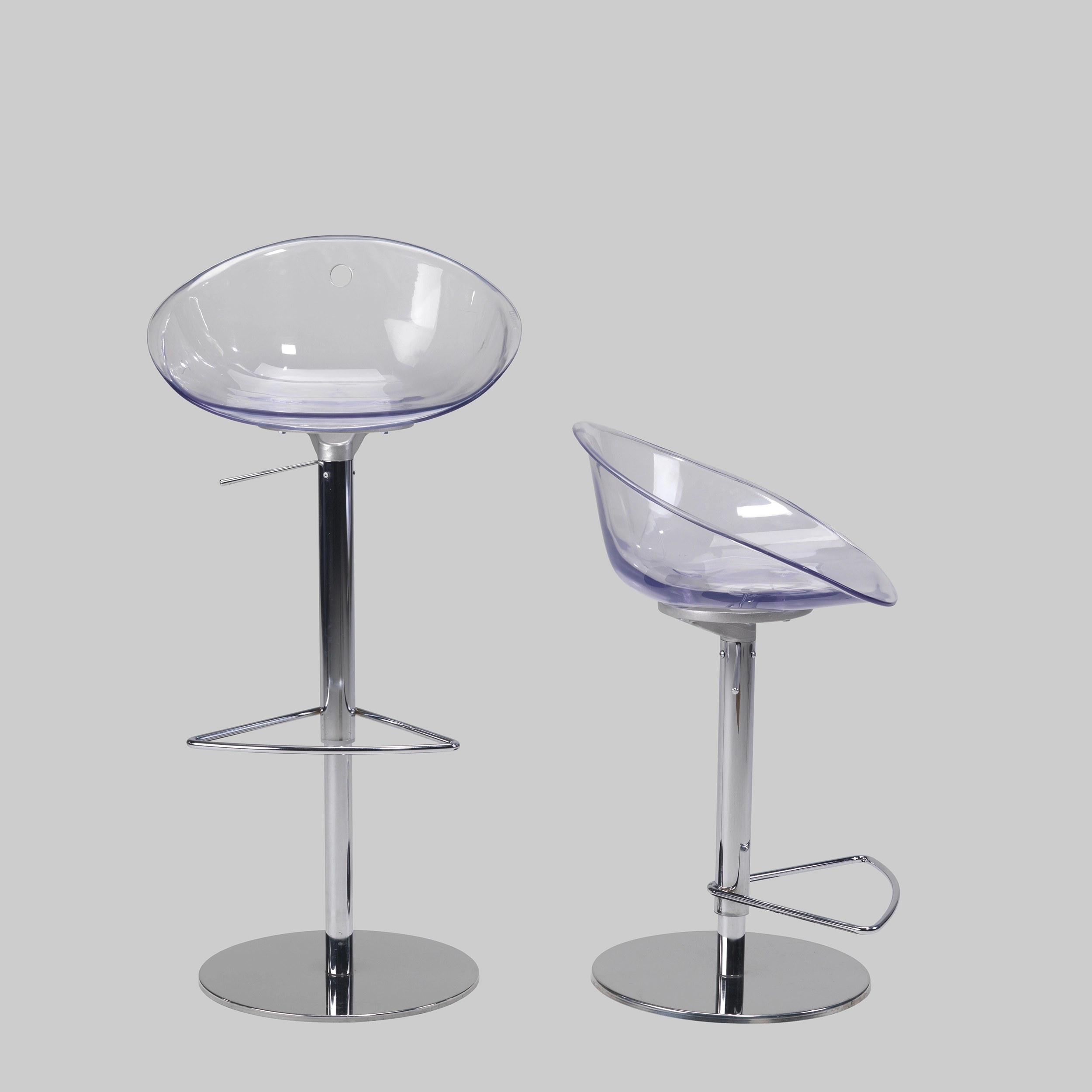 Barhocker GLISS Transparent / Chrom mieten bei ADEXPO