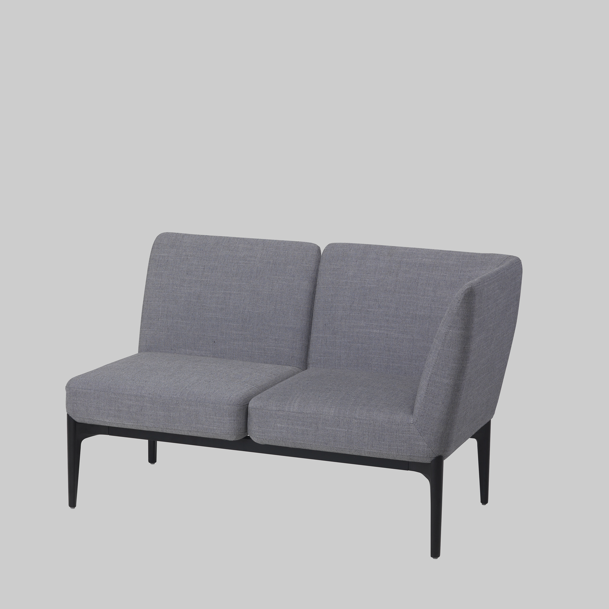 Sofa SOCIAL 2 / BB762 Grau / Schwarz mieten bei ADEXPO