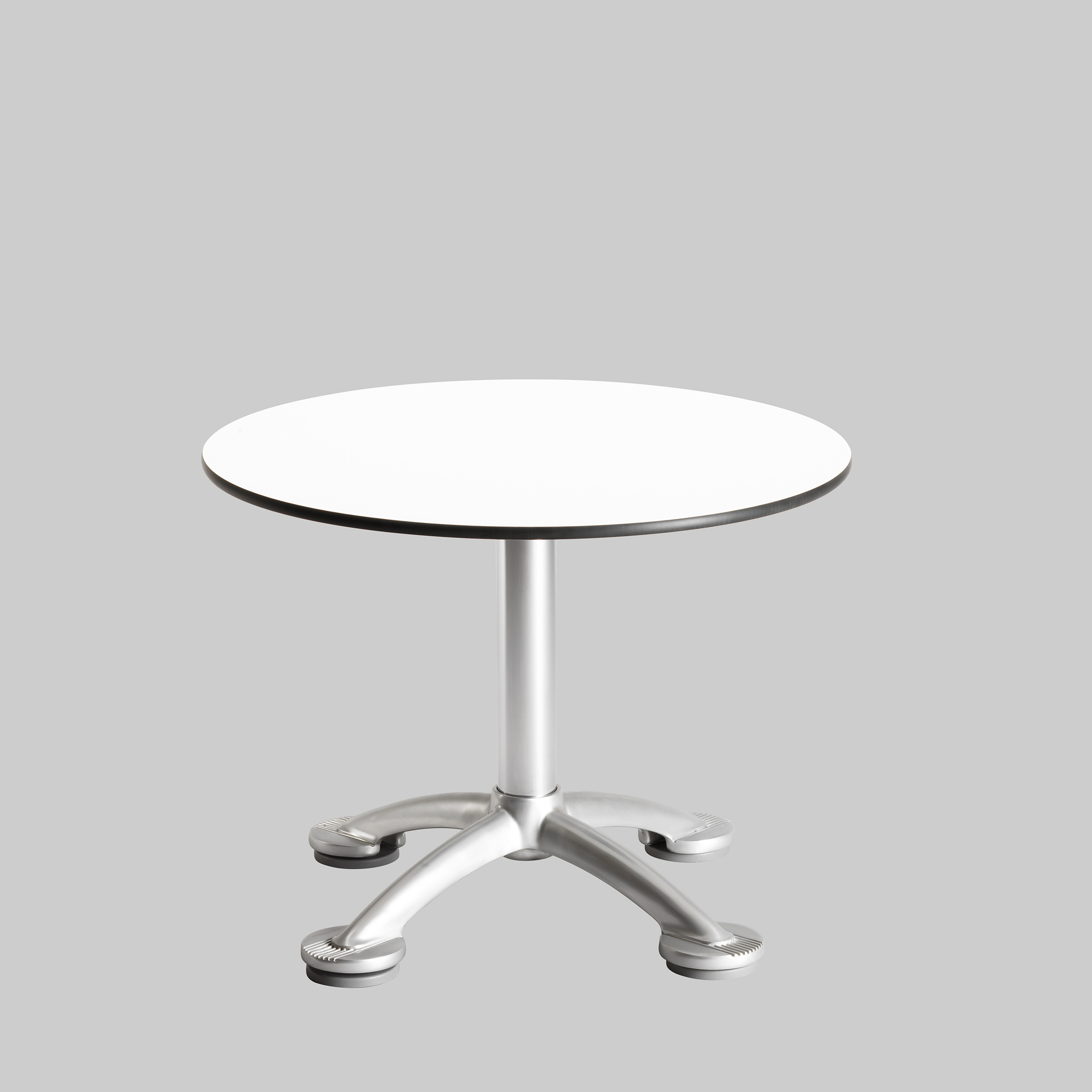 Beistelltisch PARIS Ø64 Weiss / Aluminium mieten bei ADEXPO