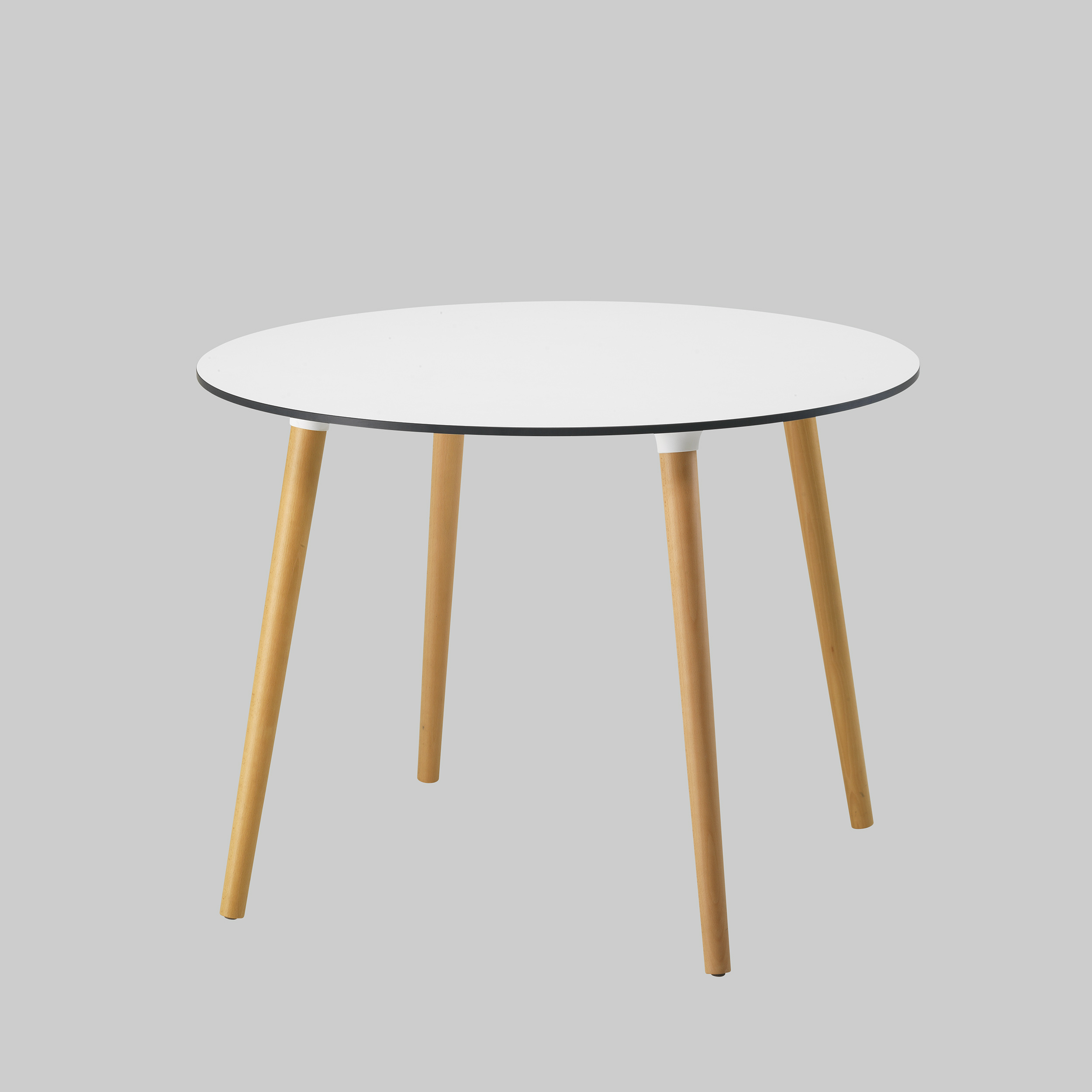 Sitztisch MILANO Ø100 Weiss / Holz mieten bei ADEXPO