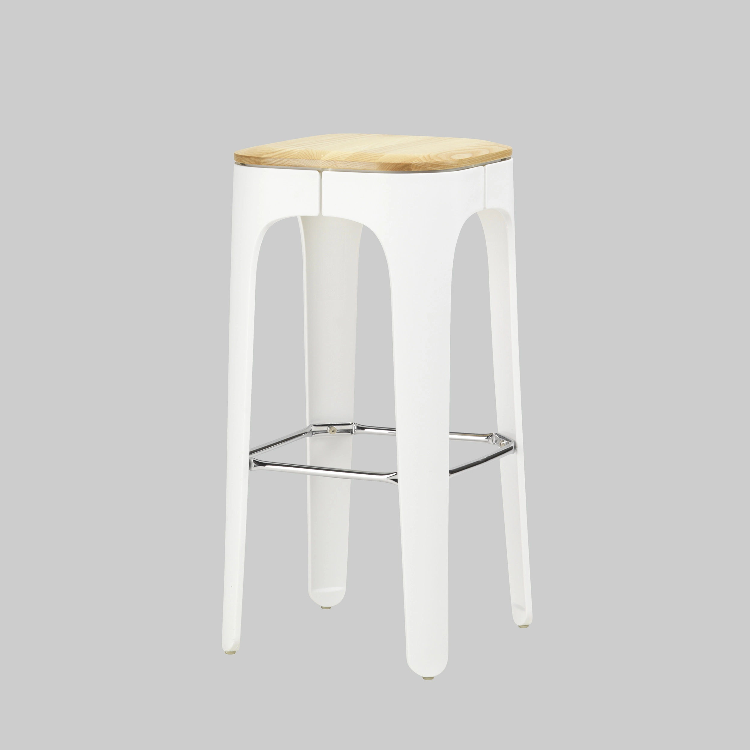 Barhocker LIMA Esche / Weiss mieten bei ADEXPO