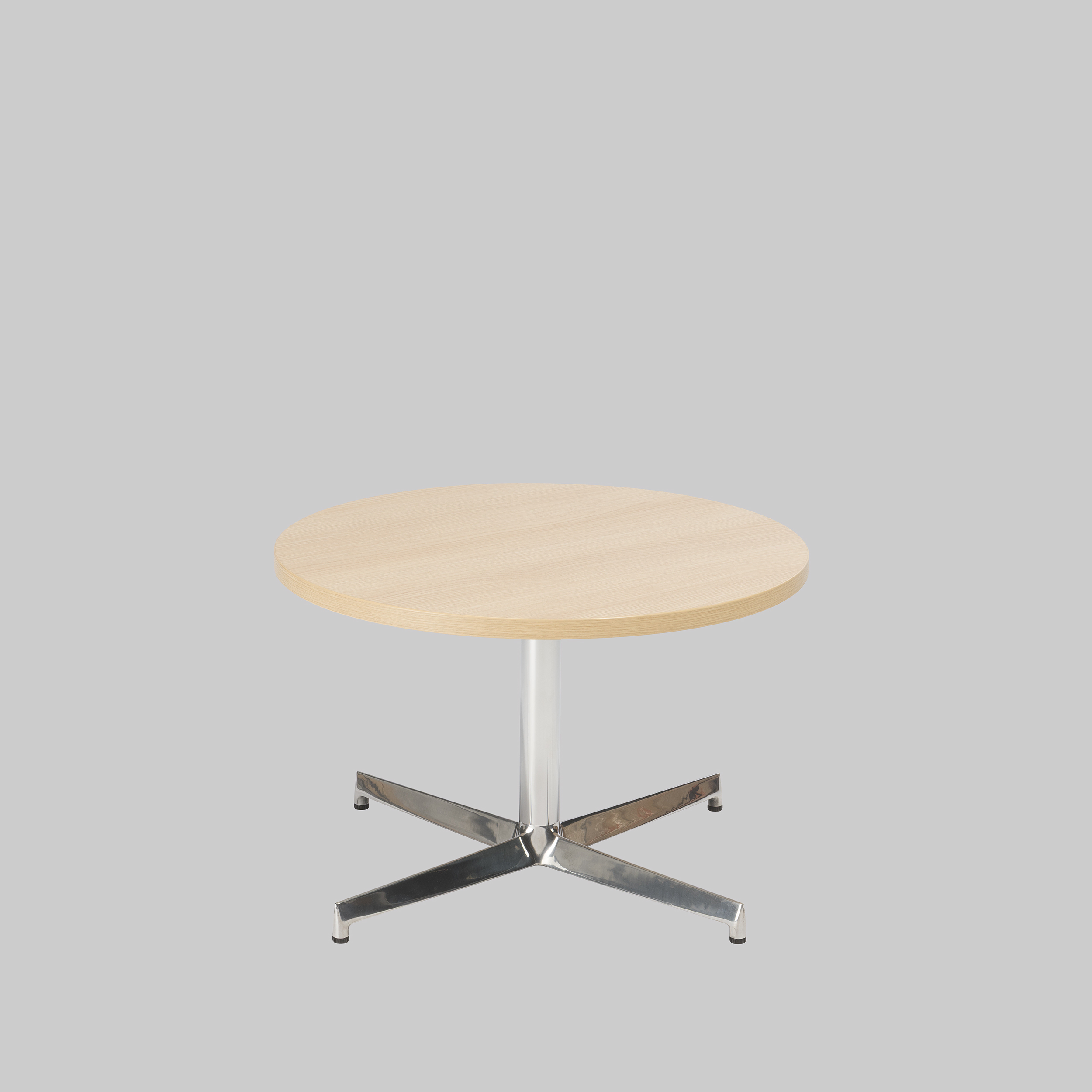 Beistelltisch MILL Ø65 Eiche / Aluminium mieten bei ADEXPO