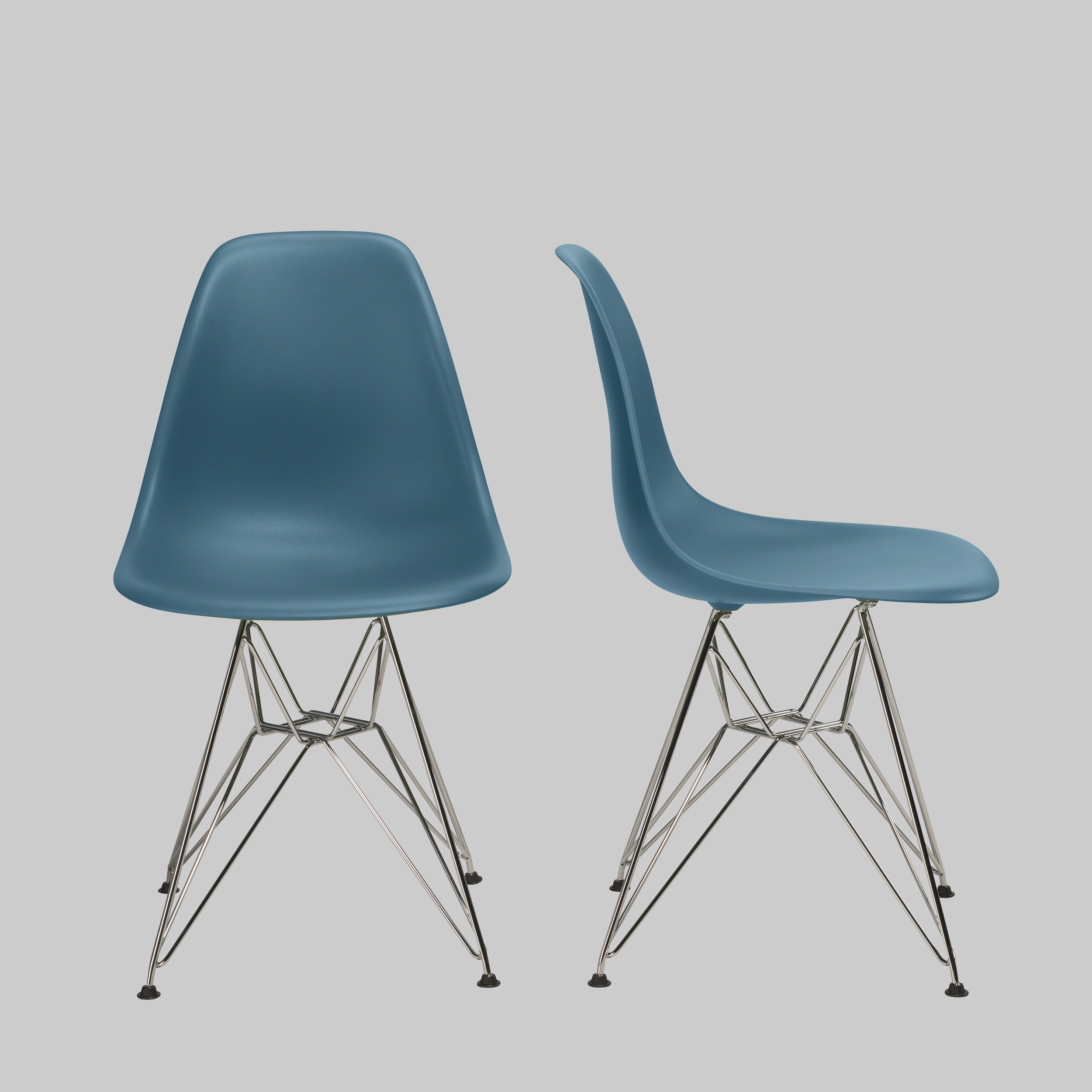 Stuhl VITRA Blau / Chrom mieten bei ADEXPO