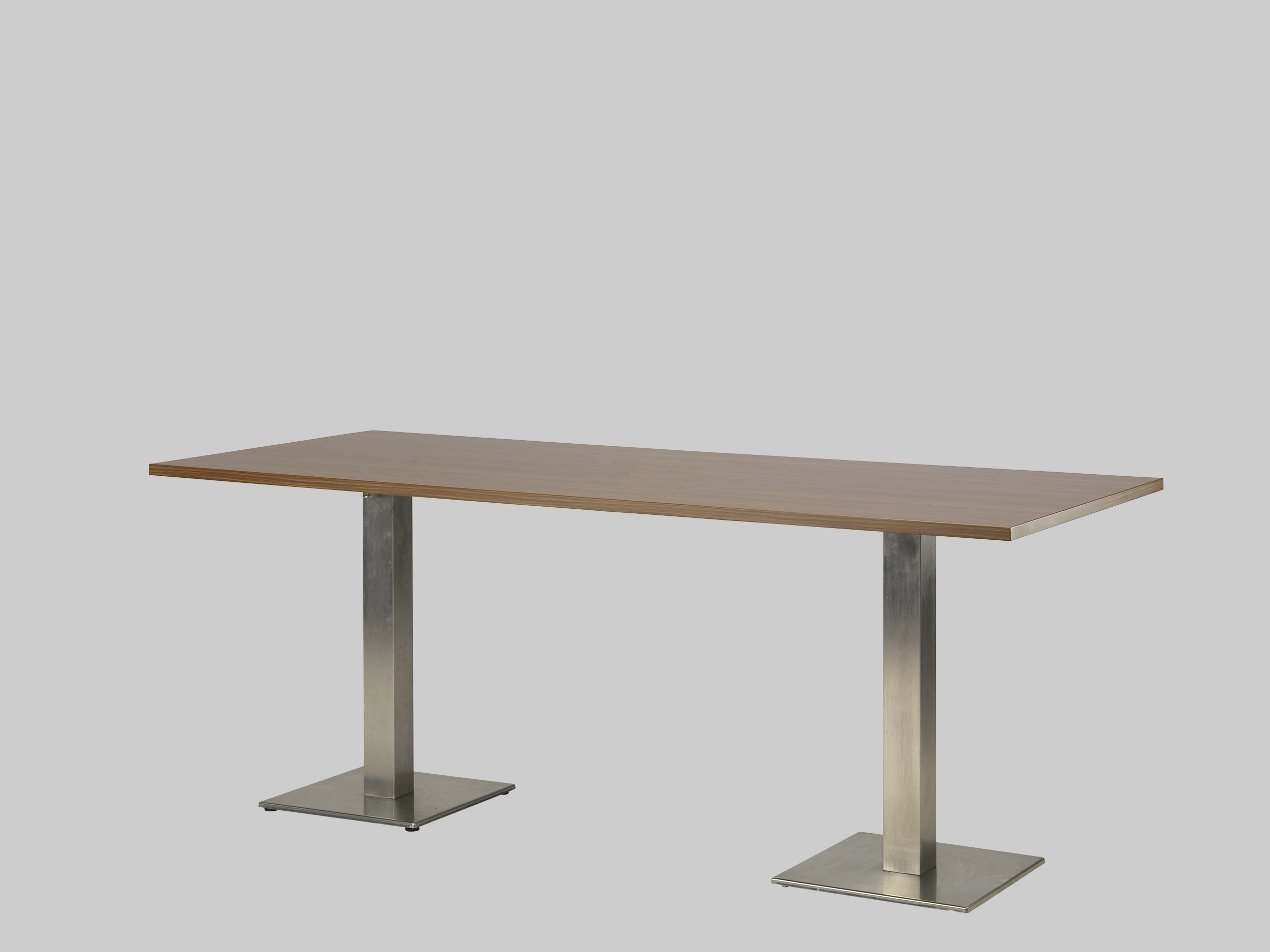 Sitztisch 2-MEET-YOU 195×80 Walnuss / Edelstahl mieten bei ADEXPO