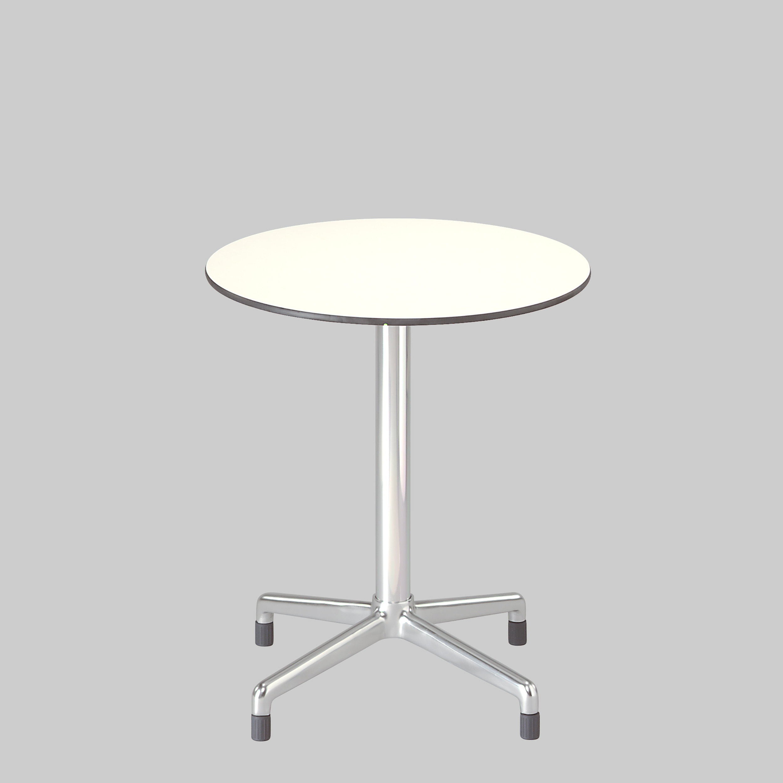 Sitztisch SPLASH Ø64 Weiss / Aluminium mieten bei ADEXPO
