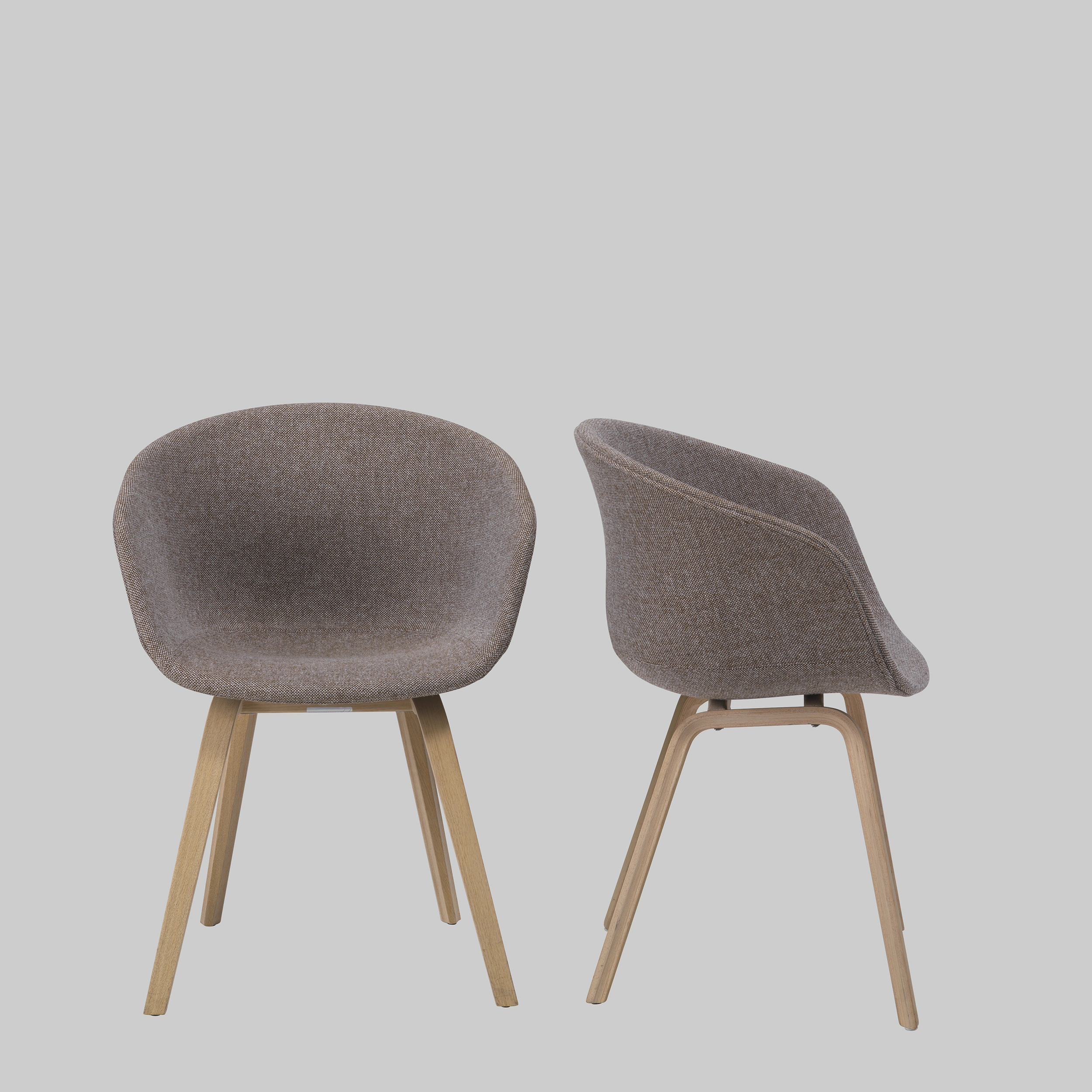 Stuhl ABOUT A CHAIR Braun-Grau / Eiche mieten bei ADEXPO