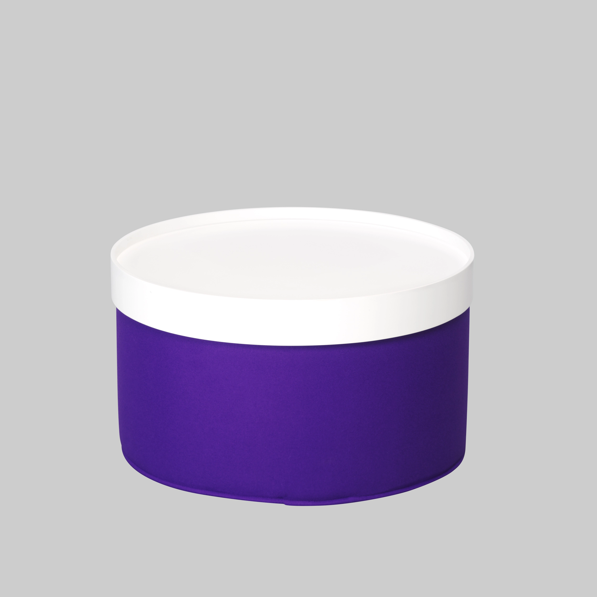 Beistelltisch DRUMS Ø62 Tray Weiss / Violett mieten bei ADEXPO