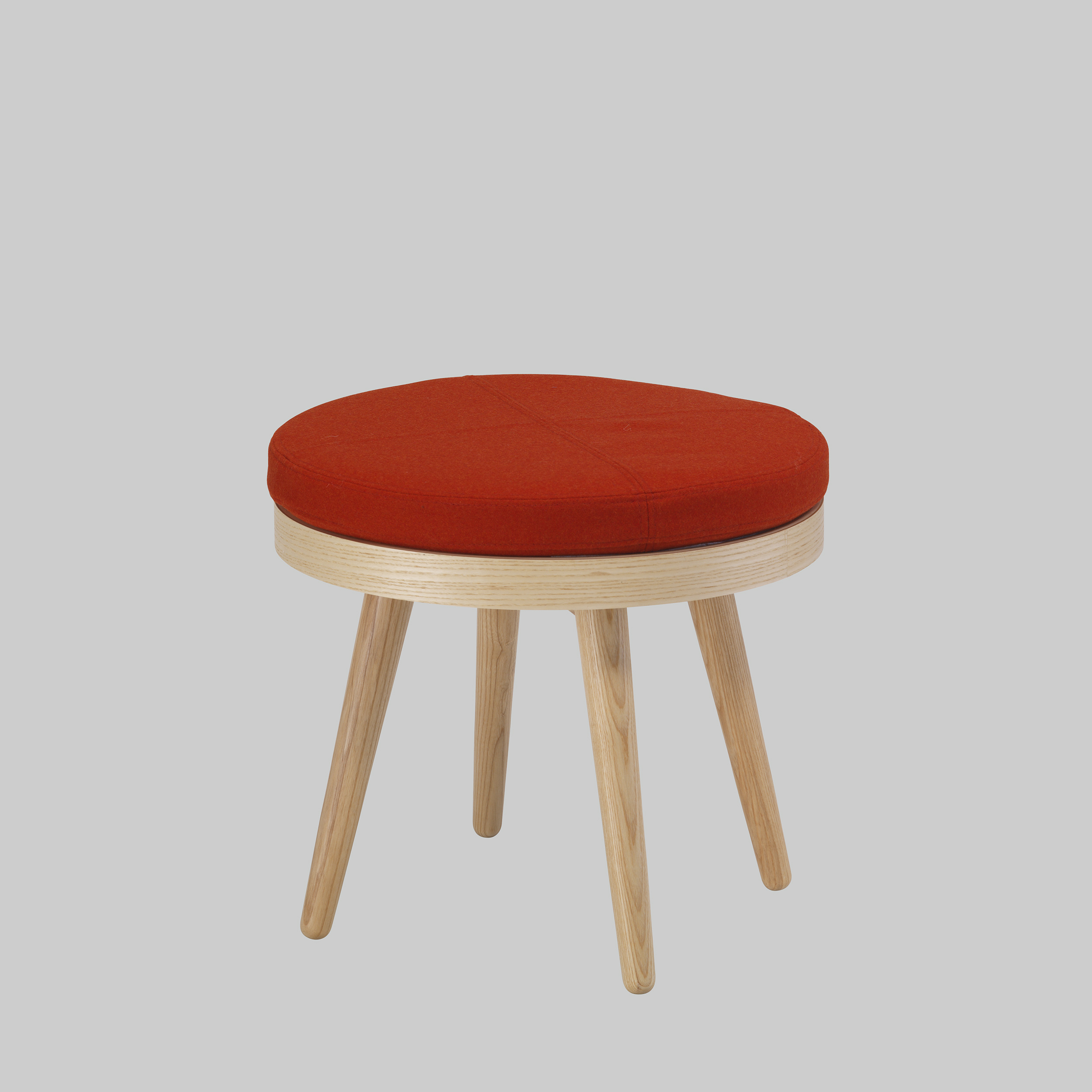 Hocker ALMA Rot / Esche mieten bei ADEXPO