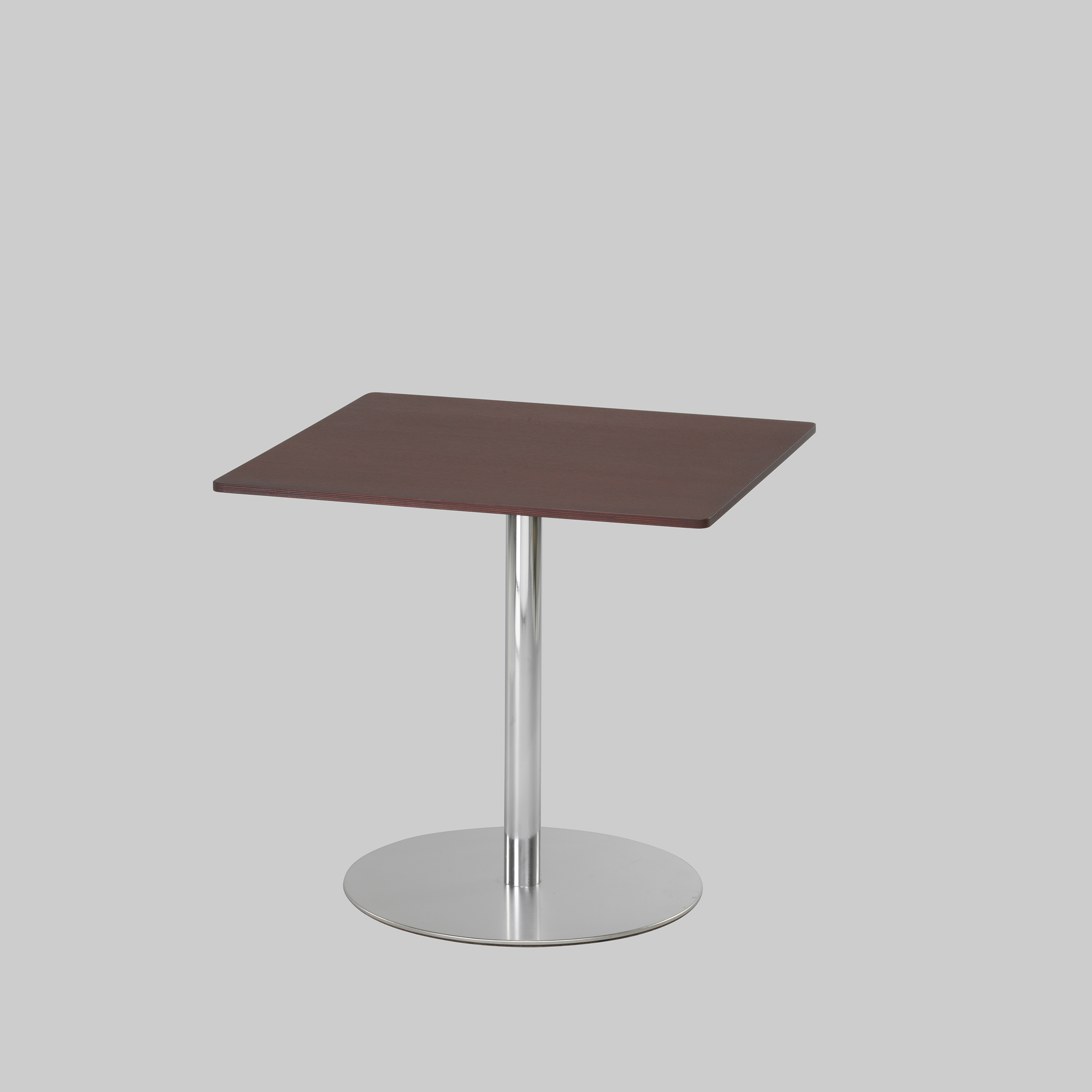 Sitztisch BRIO 80×80 Walnuss / Chrom mieten bei ADEXPO